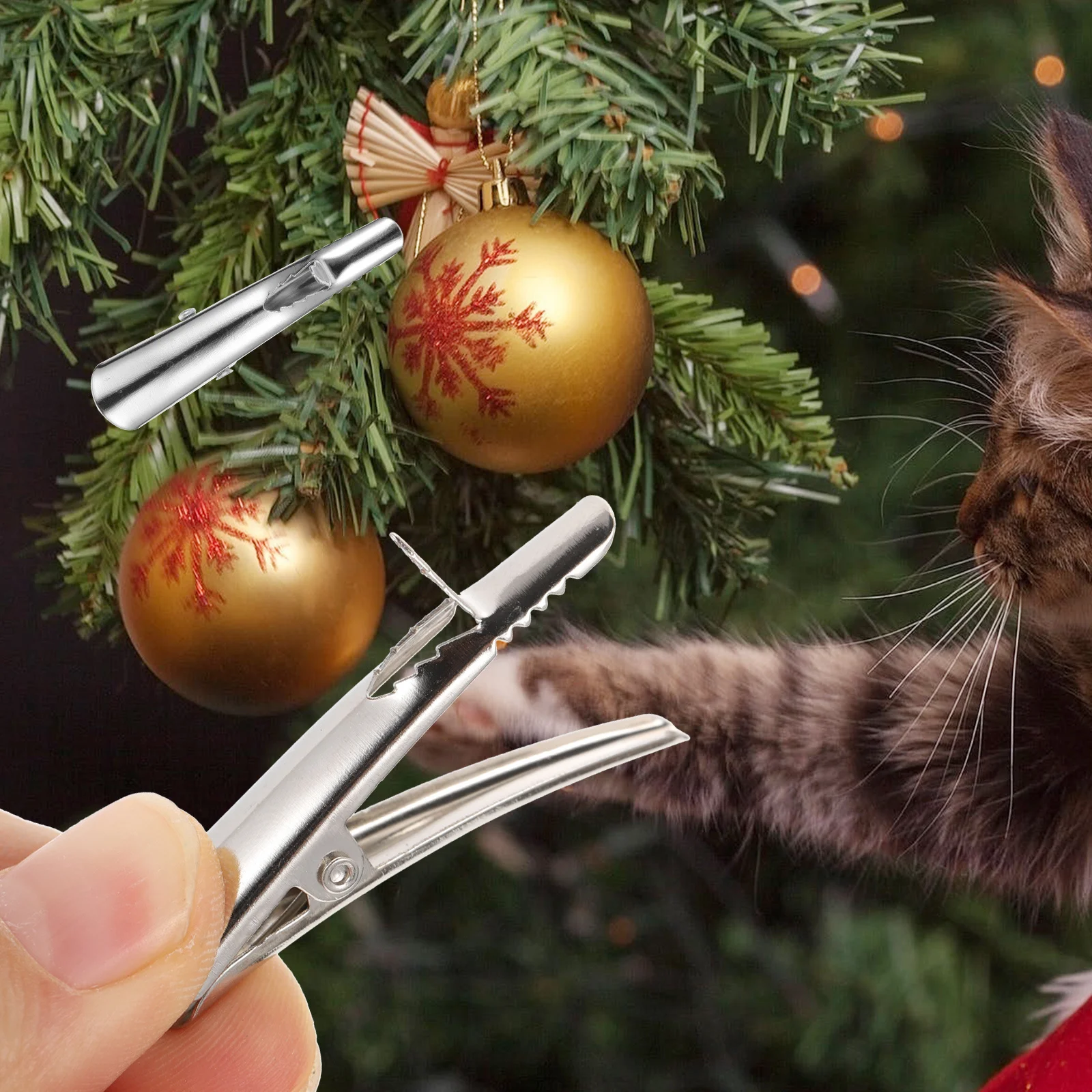 50Pcs Stainless Steel Metal Clips Alligator Clamps Multi-Functional for Xmas Tree Decoration Photo Memo Holder DIY Xmas Crafts
50Pcs Stainless Steel Metal Clips Alligator Clamps Multi-Functional for Xmas Tree Decoration Photo Memo Holder DIY Xmas Crafts