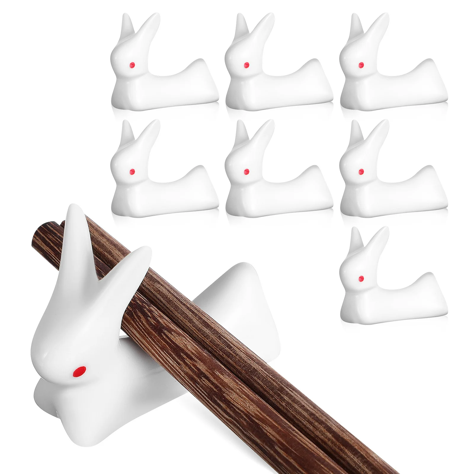 8Pcs Ceramic Rabbit Chopstick Racks Exquisite Kitchen Supply Unique Table Decor Chopsticks Rest Chopsticks Holder
8Pcs Ceramic Rabbit Chopstick Racks Exquisite Kitchen Supply Unique Table Decor Chopsticks Rest Chopsticks Holder