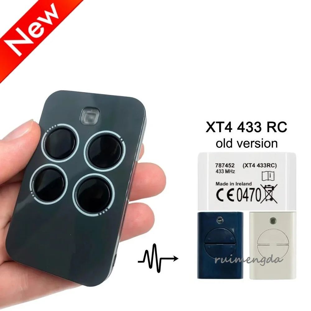 XT4 433 RC 787456 Garage / Gate Remote Control Compatible With XT4 433RC 787452 787453 787454 433MHz Command Transmitter
XT4 433 RC 787456 Garage / Gate Remote Control Compatible With XT4 433RC 787452 787453 787454 433MHz Command Transmitter