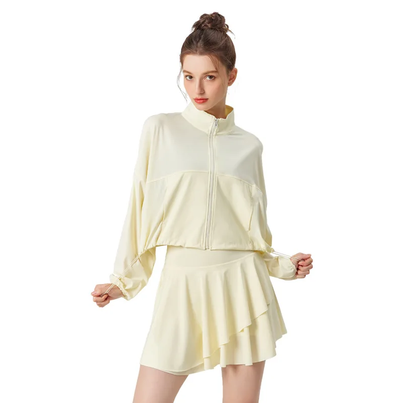 Long Breathable Sun-protective Outdoor Sports Two Pieces Sets Long Sleeve Loose Jacket Anti-emptied Pleated Skirt Tennis Sets
Long Breathable Sun-protective Outdoor Sports Two Pieces Sets Long Sleeve Loose Jacket Anti-emptied Pleated Skirt Tennis Sets