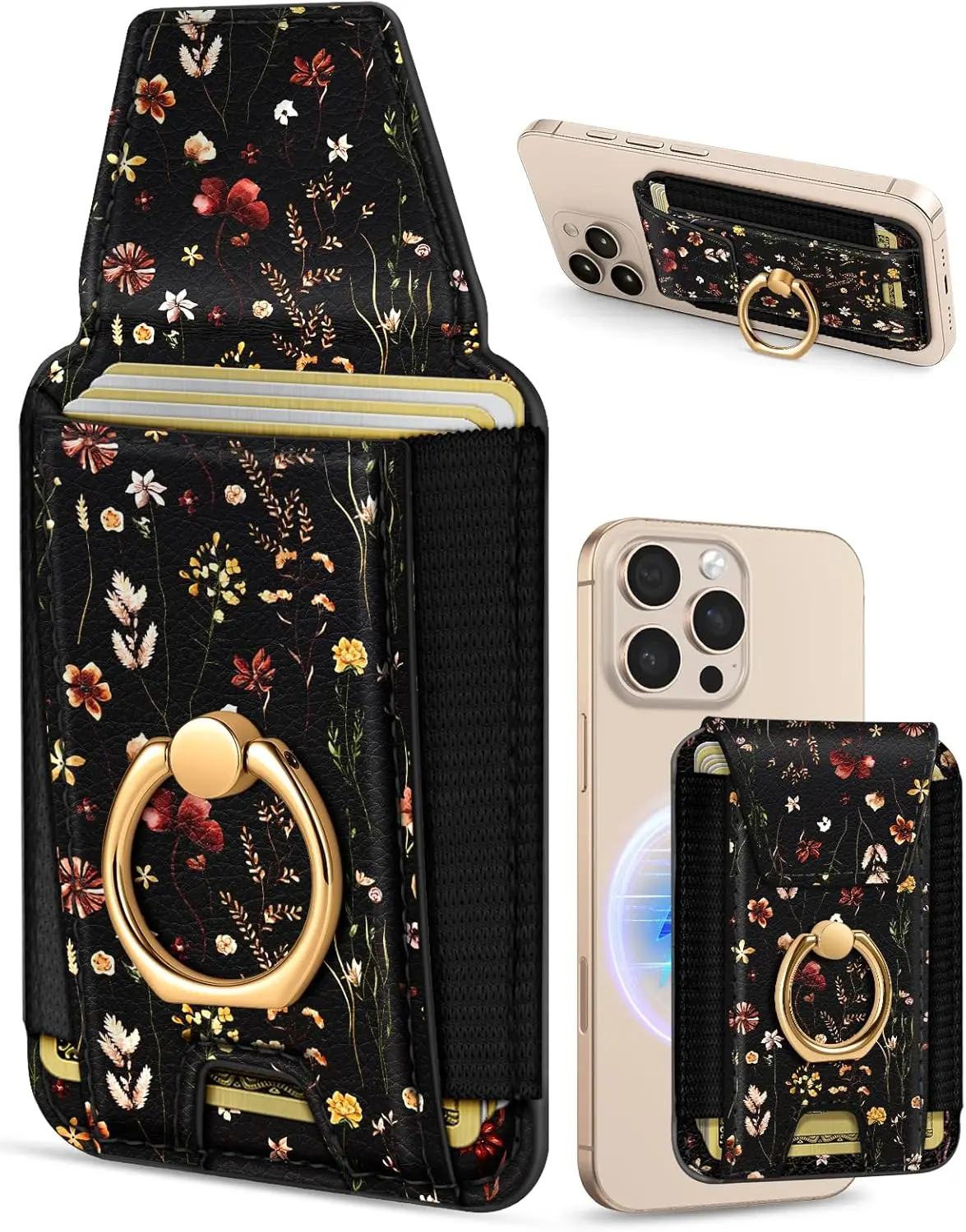 Shorogyt Compatible with Magsafe Wallet with Grip Magnetic Card Holder - Cute Phone Wallets with Ring Stand for iPhone 17/16/15/
Shorogyt Compatible with Magsafe Wallet with Grip Magnetic Card Holder - Cute Phone Wallets with Ring Stand for iPhone 17/16/15/