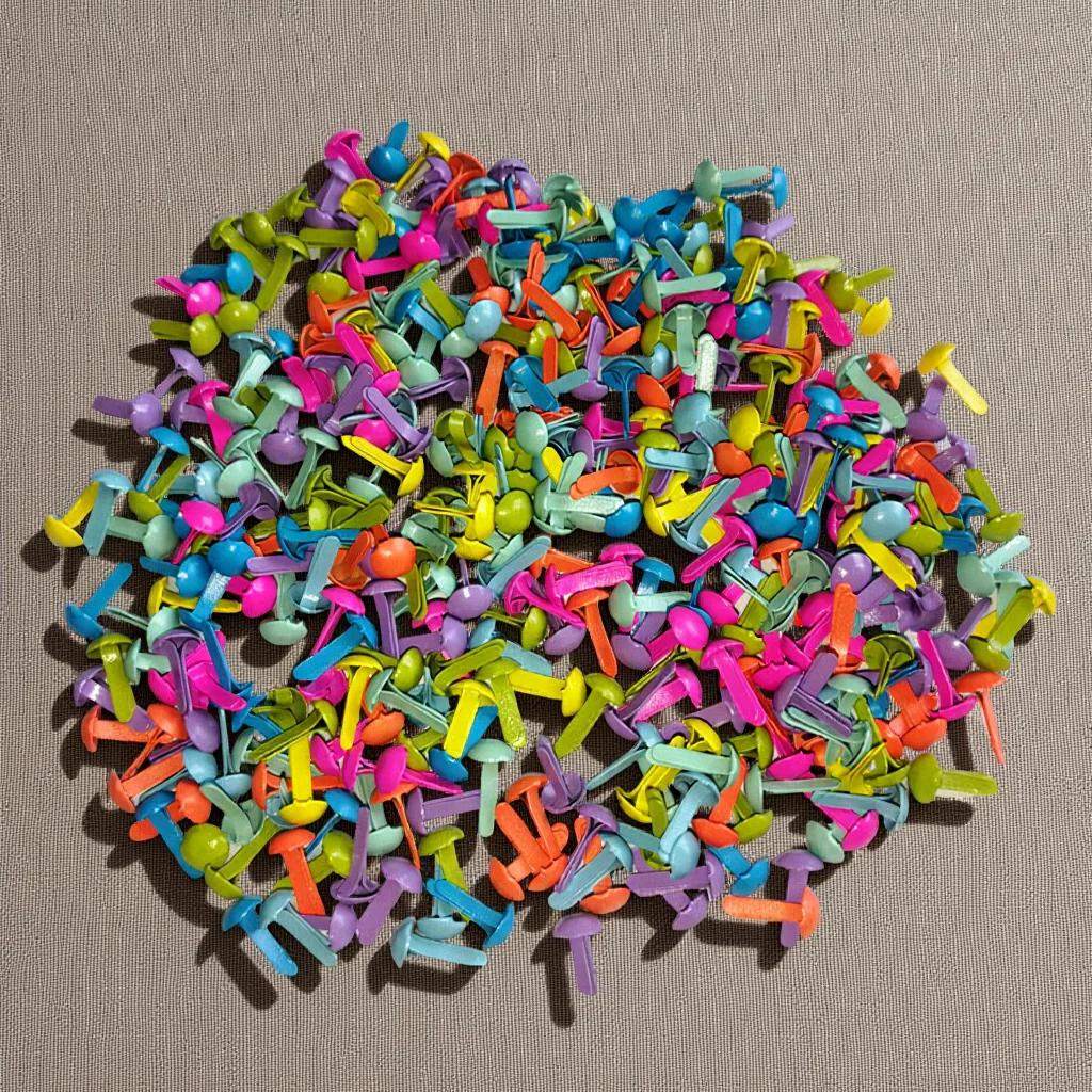 100Pcs Pastel Two-Legged Nails Mini Metal Brads for DIY Paper Crafting Journaling Scrapbook Decoration Fasteners
100Pcs Pastel Two-Legged Nails Mini Metal Brads for DIY Paper Crafting Journaling Scrapbook Decoration Fasteners