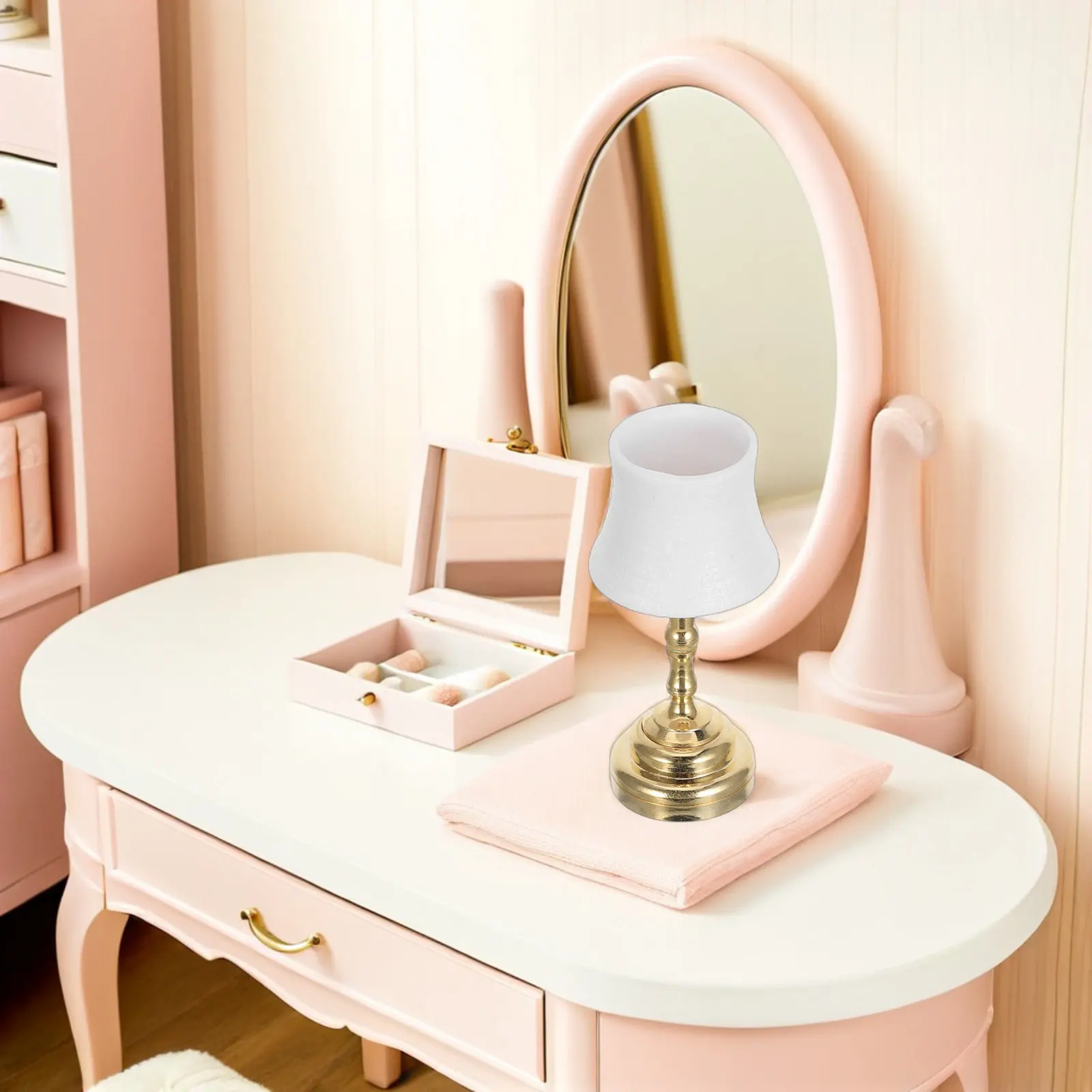 Miniature LED Lamp 1:12 Scale Vintage Mini Desk Light Soft Glow Dollhouse Table Lamp Furniture Lighting Decor Mini Desk Light
Miniature LED Lamp 1:12 Scale Vintage Mini Desk Light Soft Glow Dollhouse Table Lamp Furniture Lighting Decor Mini Desk Light