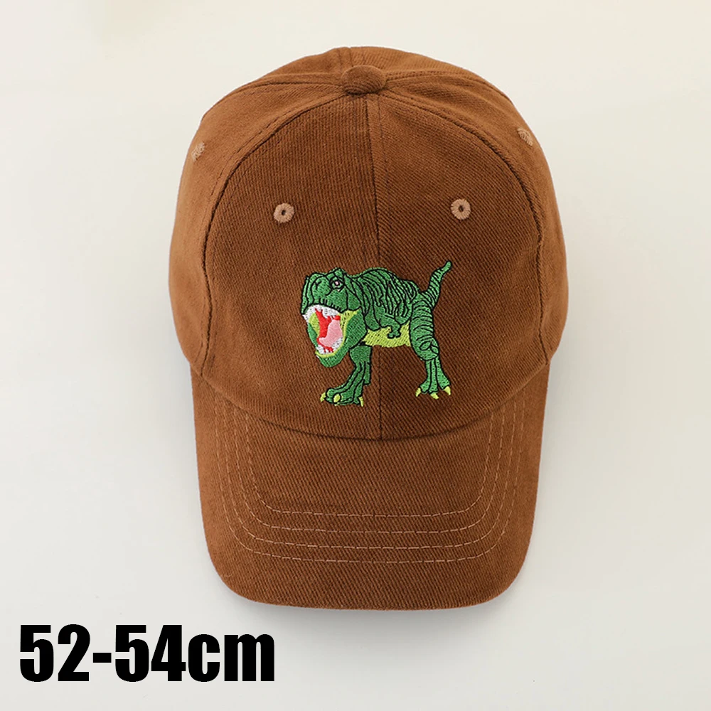 Бейсболка для мальчиков и девочек с вышивкой динозавра, вельветовая кепка с мягким верхом, весенне-осенняя кепка для детей 52-54 см 
Бейсболка для мальчиков и девочек с вышивкой динозавра, вельветовая кепка с мягким верхом, весенне-осенняя кепка для детей 52-54 см