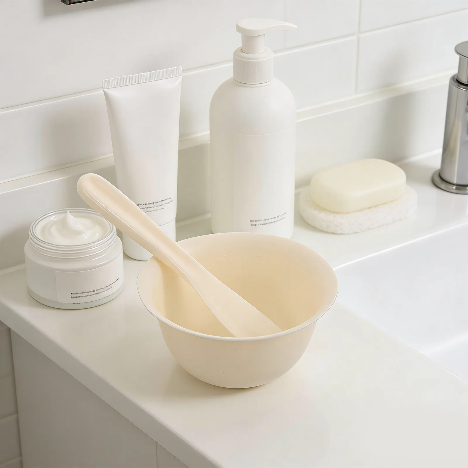 12Pcs Face Mask Mixing Bowl Set DIY Facial Mask Spatula Brushes Beige Salon Home Skincare Tools for Clay Masks Mixing
12Pcs Face Mask Mixing Bowl Set DIY Facial Mask Spatula Brushes Beige Salon Home Skincare Tools for Clay Masks Mixing