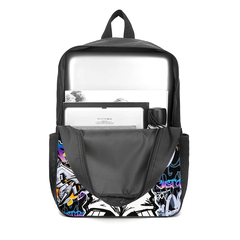 1pc/2pcs/3pcs AIKY & Unisex Graffiti Street Art Backpack & Crossbody Bag with Pouch Suitable for Daily Commute,, Travel, Machine
1pc/2pcs/3pcs AIKY & Unisex Graffiti Street Art Backpack & Crossbody Bag with Pouch Suitable for Daily Commute,, Travel, Machine