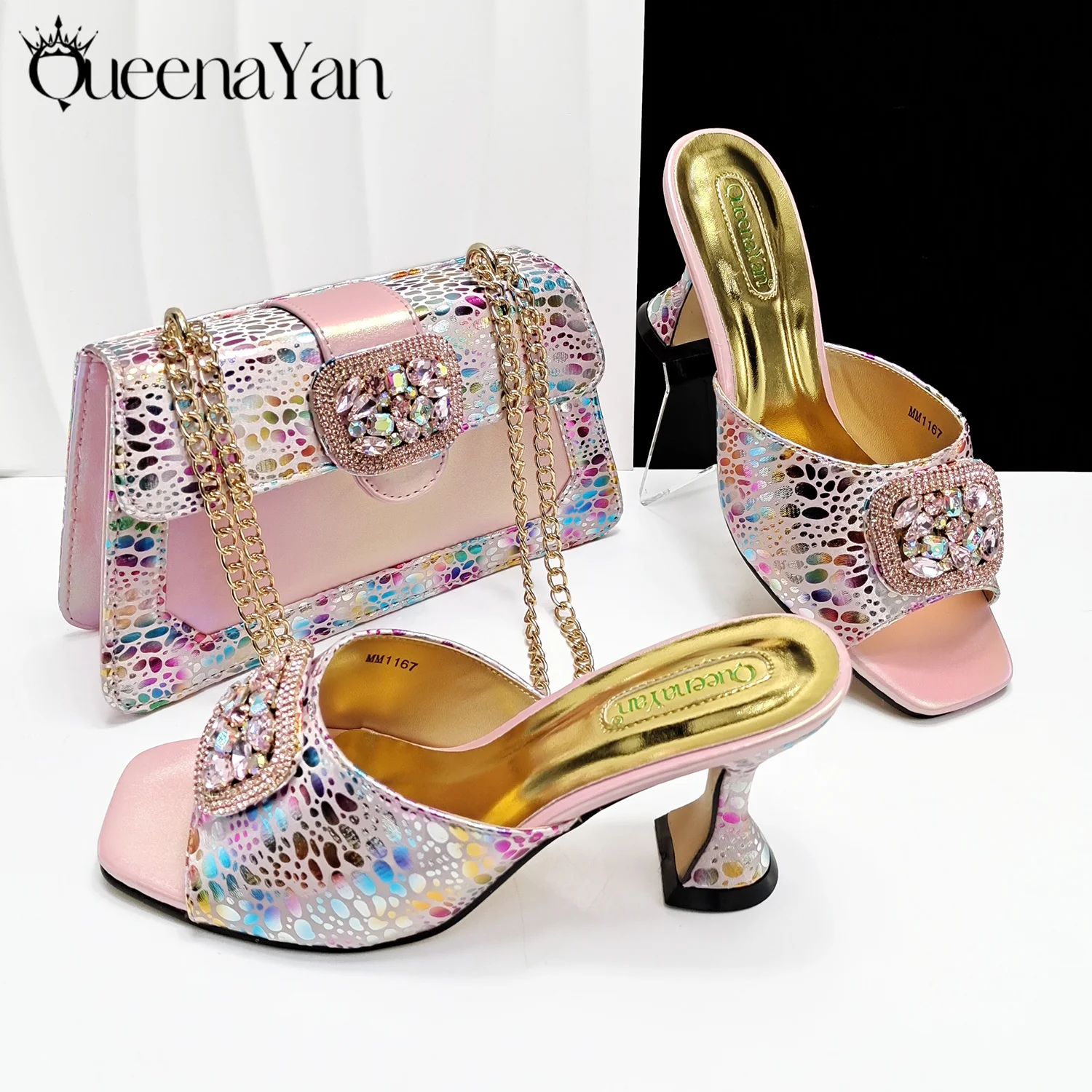 Queena Yan High-end Matching! Elegant Women's Shoes and Bag Shiny Big Rhinestone Wedding OL Luxury Fashion Shoes Good Quality
Queena Yan High-end Matching! Elegant Women's Shoes and Bag Shiny Big Rhinestone Wedding OL Luxury Fashion Shoes Good Quality