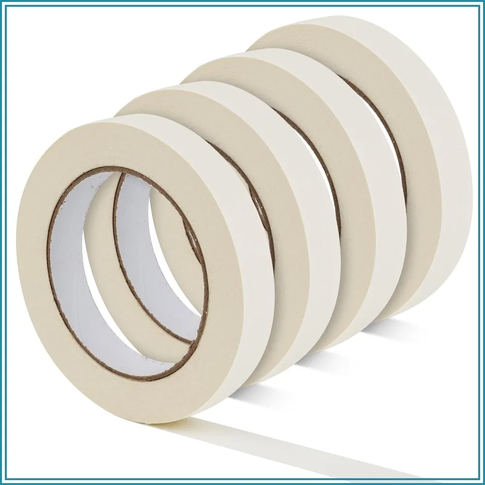 Masking Tape, 0.75 inch Wide Painters Tape, 4 Pack Strong Adhesive, Beige White, 55 Yards per Roll (220 Total Yards) for Home, Office, Labeling, School, DIY, Crafts
Masking Tape, 0.75 inch Wide Painters Tape, 4 Pack Strong Adhesive, Beige White, 55 Yards per Roll (220 Total Yards) for Home, Office, Labeling, School, DIY, Crafts
