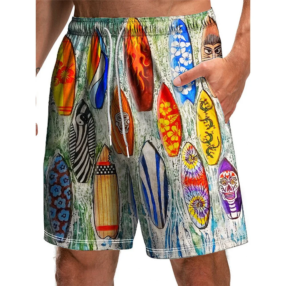 HXFashion Men's Shorts Hawaiian Bohemian Surfboard Printed Board Shorts Polyester Pockets Pants Sportswear Men Clothing
HXFashion Men's Shorts Hawaiian Bohemian Surfboard Printed Board Shorts Polyester Pockets Pants Sportswear Men Clothing