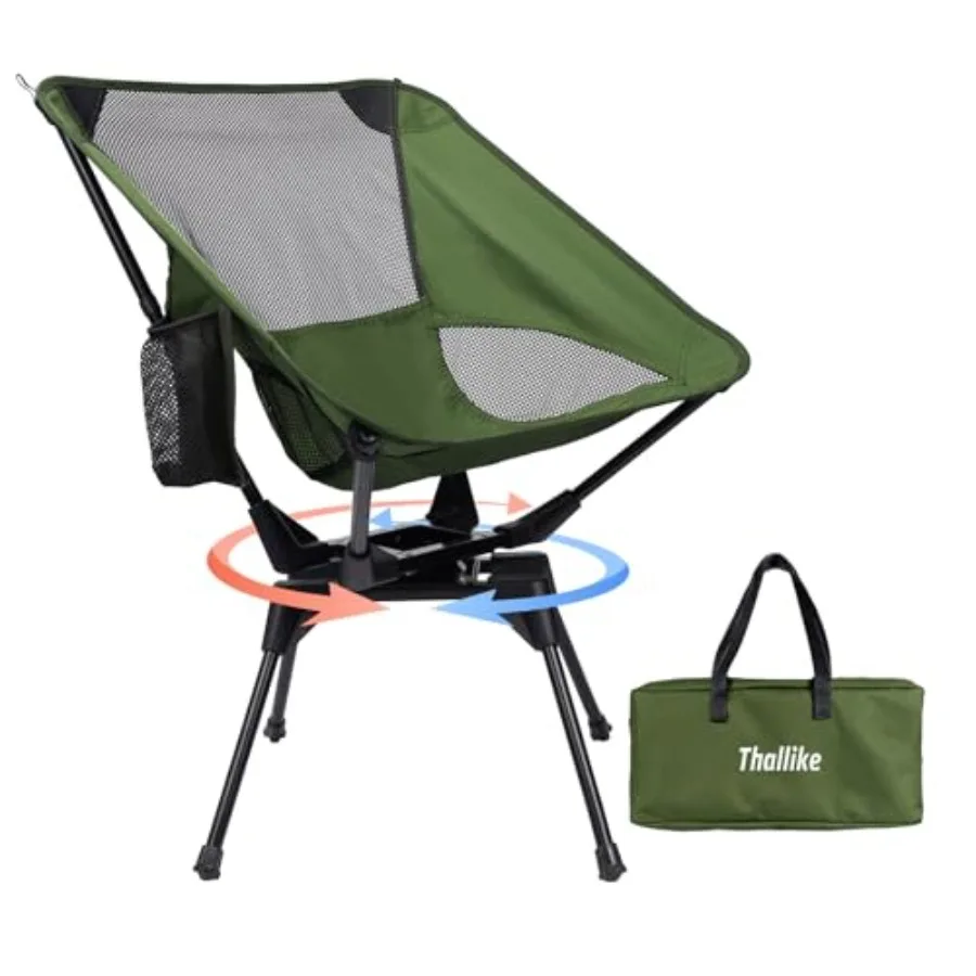 Upgraded 360° Swivel Camping Chair for Adults Portable Folding Chair with Cup Holder Lightweight Compact Backpack Outdoor Chair
Upgraded 360° Swivel Camping Chair for Adults Portable Folding Chair with Cup Holder Lightweight Compact Backpack Outdoor Chair