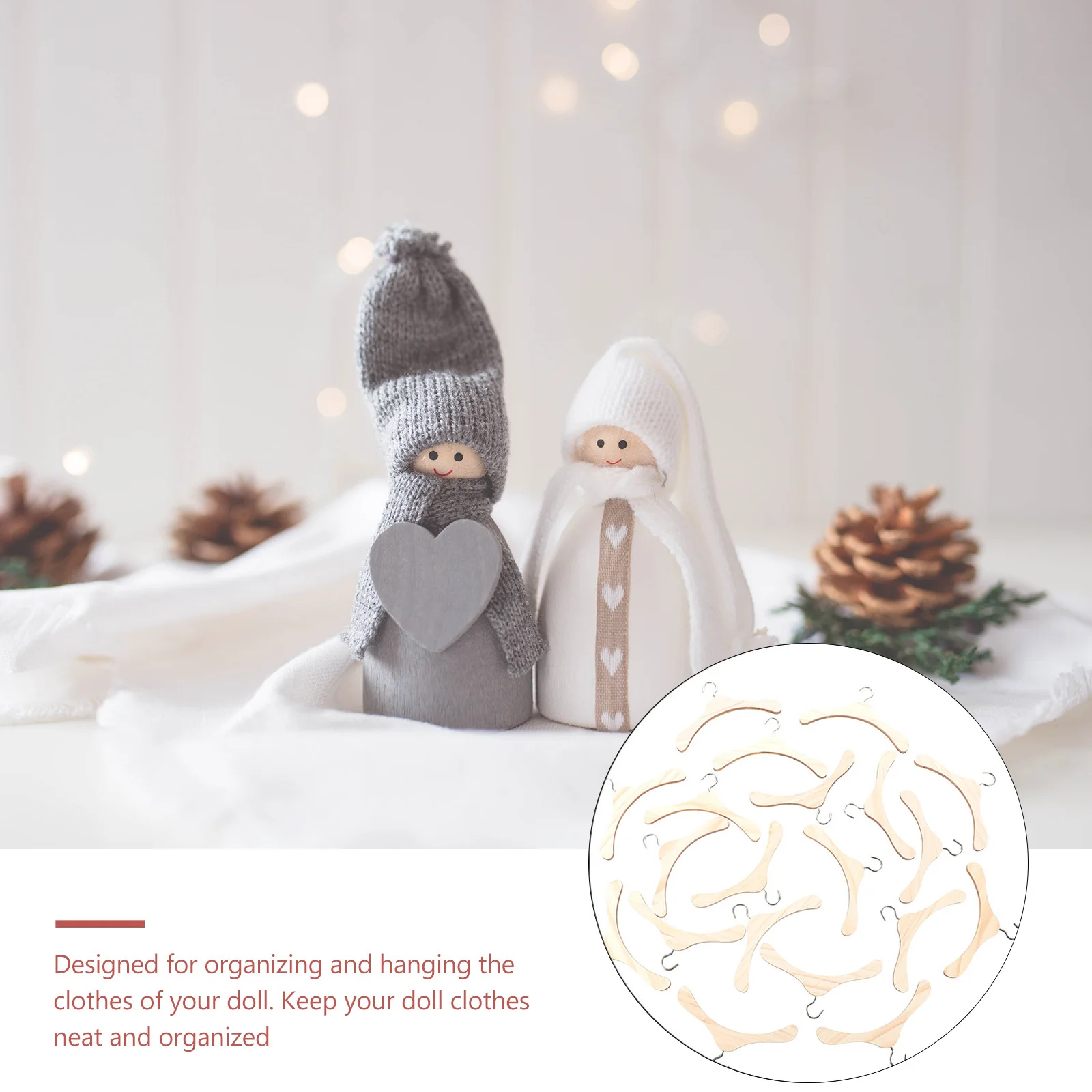 20Pcs Mini Wooden Hanger 12Cm Sturdy Simple Design Dollhouse Accessory for Kids Organization Gift Home Closet Storage Solution
20Pcs Mini Wooden Hanger 12Cm Sturdy Simple Design Dollhouse Accessory for Kids Organization Gift Home Closet Storage Solution