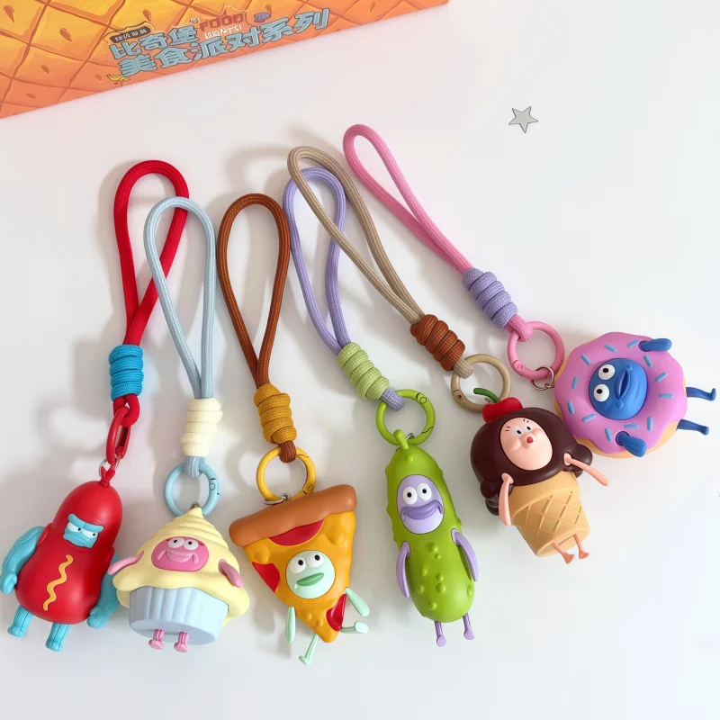 SpongeBob Official Bikini Bottom Food Party PVC Figure Keychain Pendant Cartoon Fan Collector Decor Souvenir Hobby Commemorative
SpongeBob Official Bikini Bottom Food Party PVC Figure Keychain Pendant Cartoon Fan Collector Decor Souvenir Hobby Commemorative