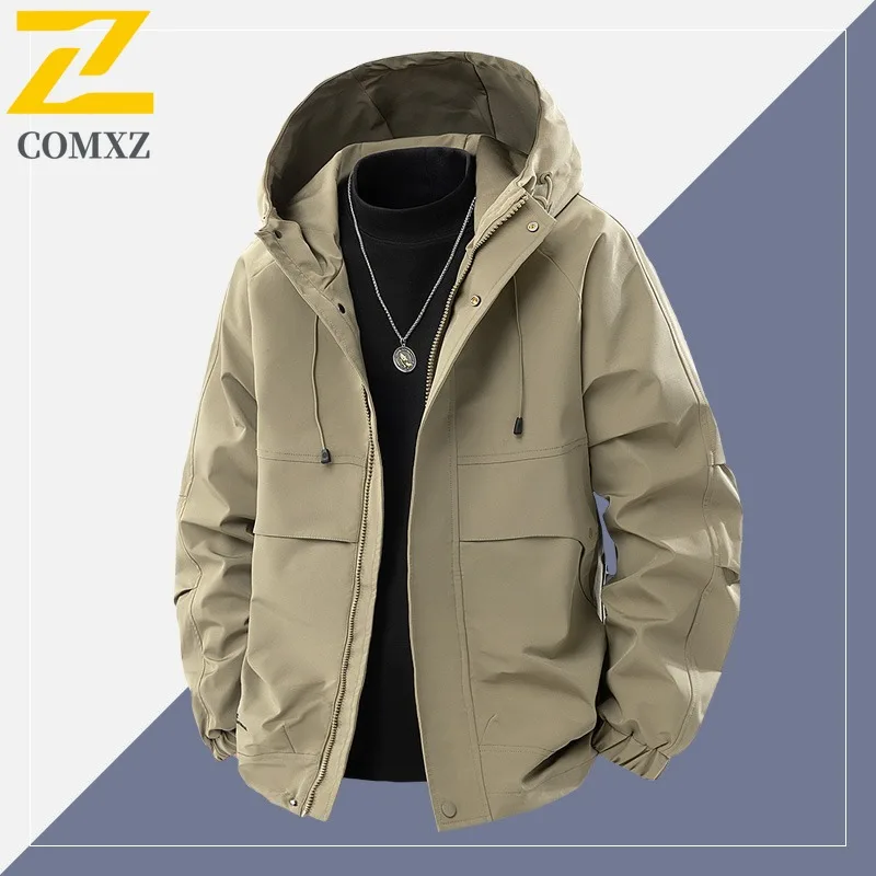 COMXZ 2025 Autumn New Men Hooded Loose Fit All-Match Long Sleeve Casual Hoodie Streetwear Breathable Cotton Comfortable Top
COMXZ 2025 Autumn New Men Hooded Loose Fit All-Match Long Sleeve Casual Hoodie Streetwear Breathable Cotton Comfortable Top
