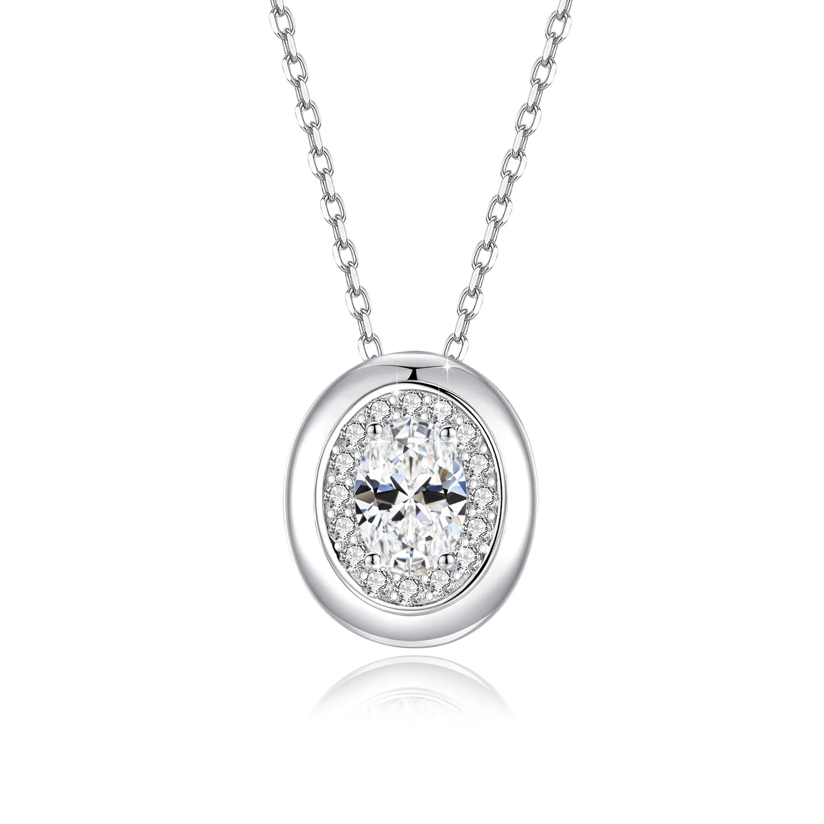 Szjinao 1ct Oval Cut Moissanite Halo Pendant Necklace D Color VVS1 Solitaire Necklace S925 Silver for Women Engagement Gift
Szjinao 1ct Oval Cut Moissanite Halo Pendant Necklace D Color VVS1 Solitaire Necklace S925 Silver for Women Engagement Gift