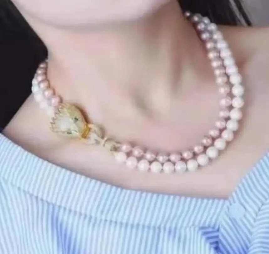 Ручное завязывание 9-10 мм 8-9 мм фиолетовый белый пресноводный жемчуг ожерелье микро-инкрустация циркон голова леопарда застежка 44-47 см модные украшения
Ручное завязывание 9-10 мм 8-9 мм фиолетовый белый пресноводный жемчуг ожерелье микро-инкрустация циркон голова леопарда застежка 44-47 см модные украшения