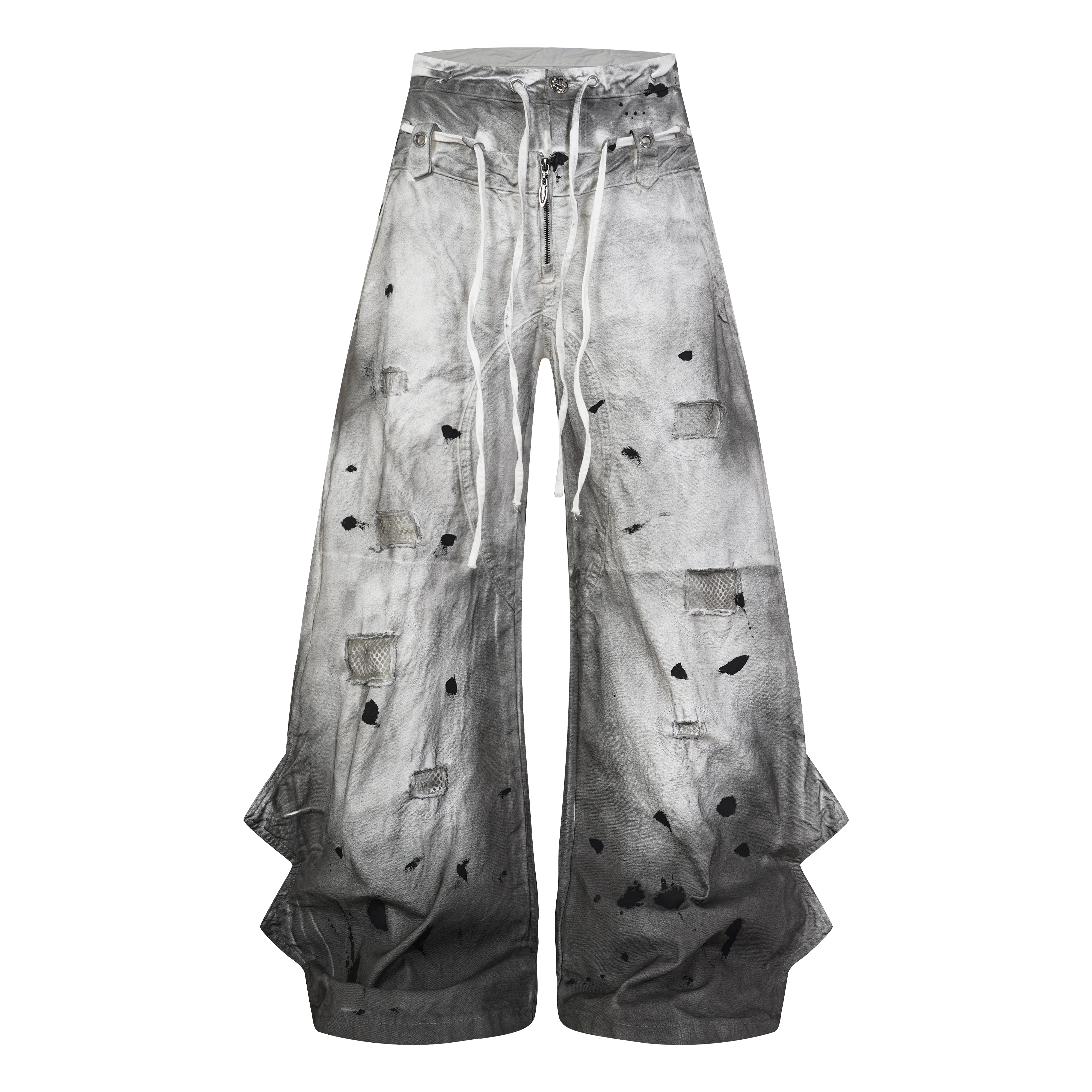 New Style American-style washed distressed men's and women's loose straight-drawn gradient three-dimensional denim pants
New Style American-style washed distressed men's and women's loose straight-drawn gradient three-dimensional denim pants