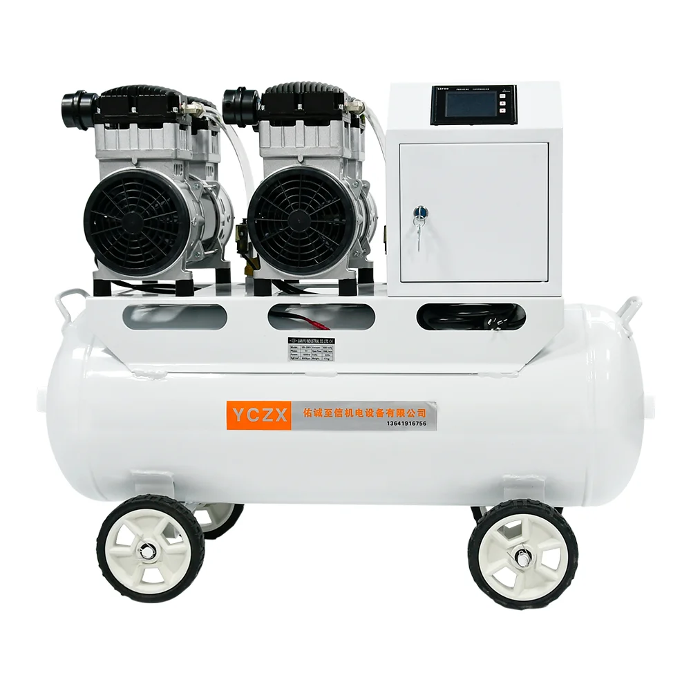 400L/Min -91KPa 220V 2000W Oil Free Vacuum Pump Set Industrial Air Pump Air Compressor Pump Head With 65L Air Storage Tank
400L/Min -91KPa 220V 2000W Oil Free Vacuum Pump Set Industrial Air Pump Air Compressor Pump Head With 65L Air Storage Tank