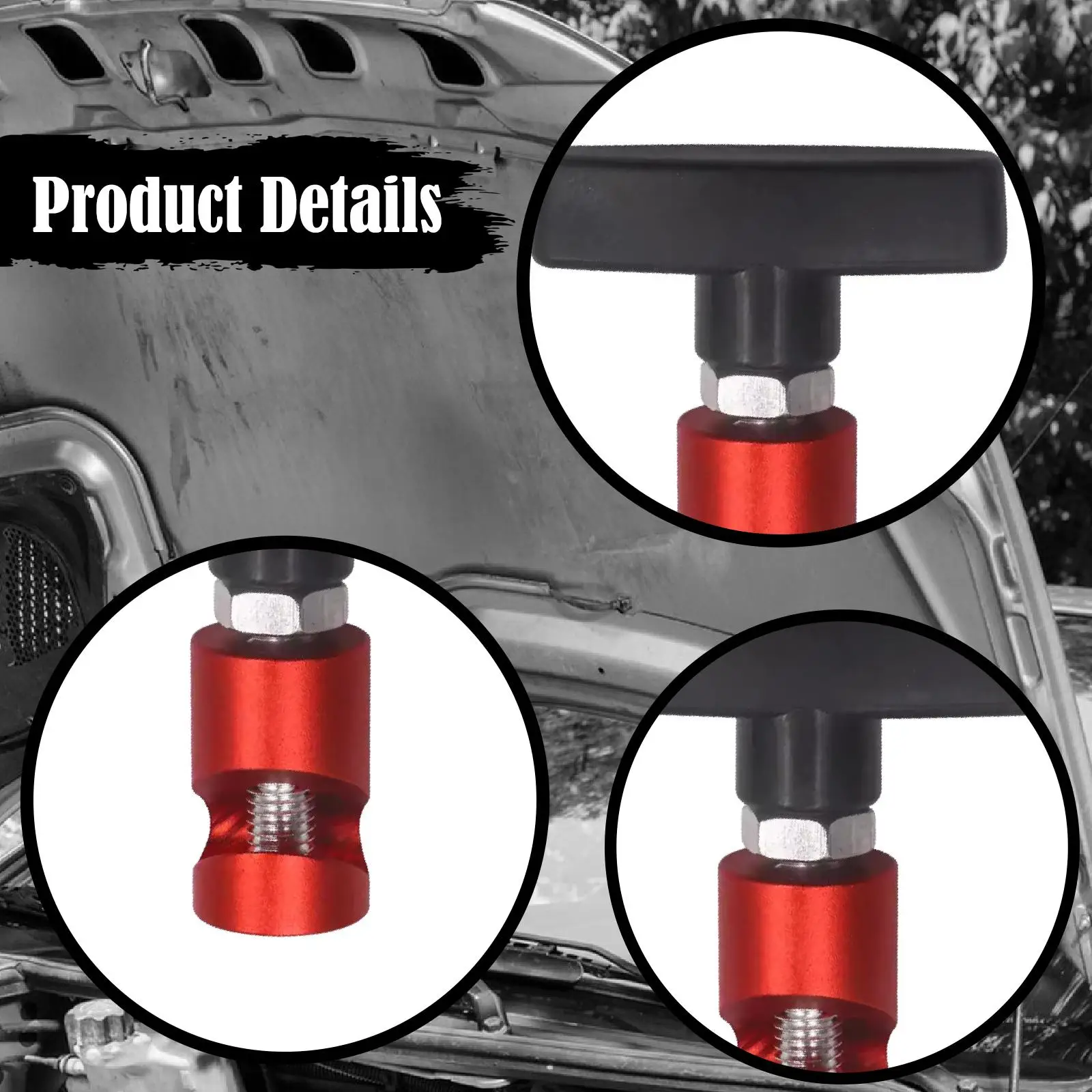 Car Hood Prop Rod Tool Lifting Support Clamp Secure Clip Aluminum Alloy for Hatch Tailgate Maintenance
Car Hood Prop Rod Tool Lifting Support Clamp Secure Clip Aluminum Alloy for Hatch Tailgate Maintenance
