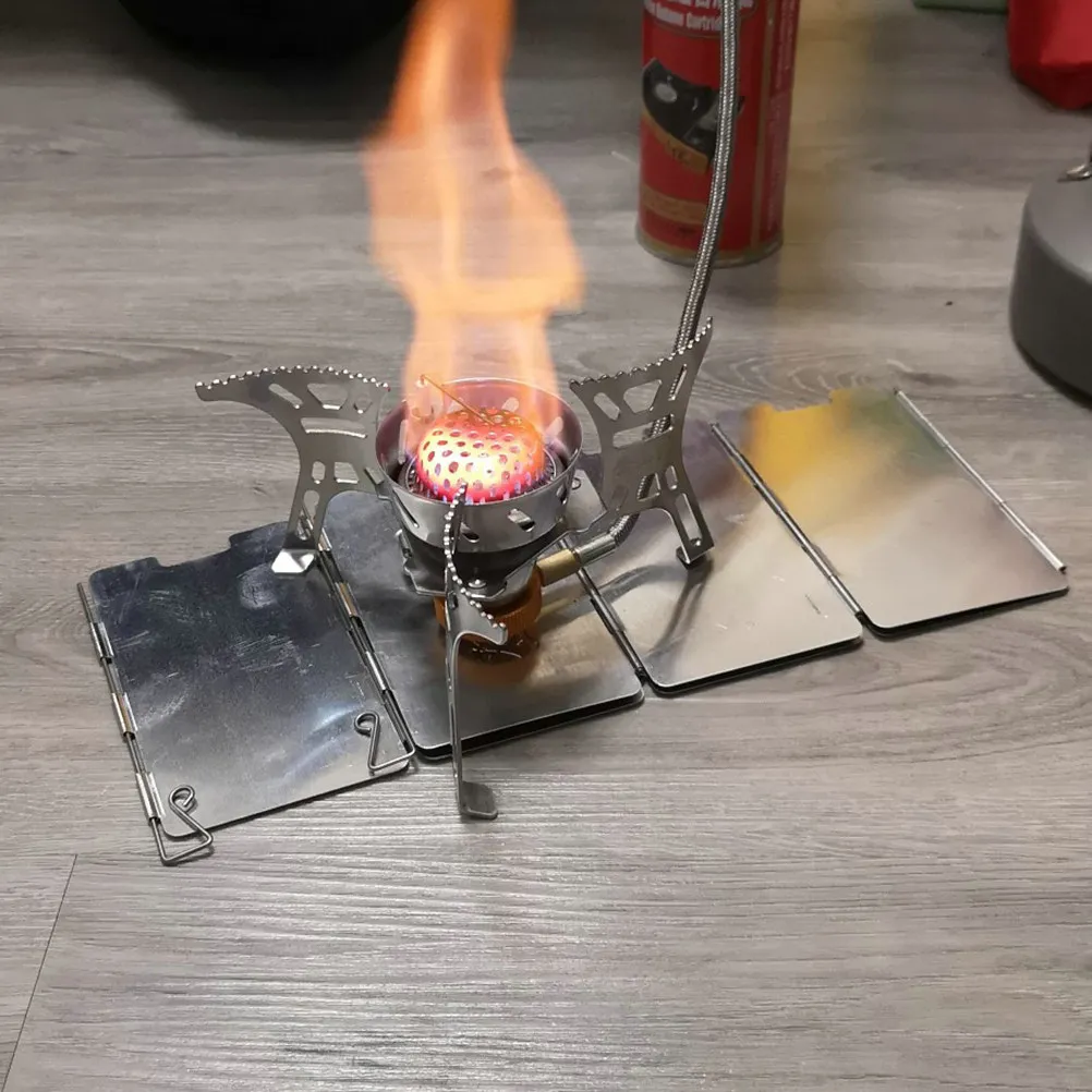 1Pcs Durable Windproof Camp Stove Portable Outdoor Backpacking Burner Easy Install Use High Thermal Efficiency Camping Gas Stove
1Pcs Durable Windproof Camp Stove Portable Outdoor Backpacking Burner Easy Install Use High Thermal Efficiency Camping Gas Stove