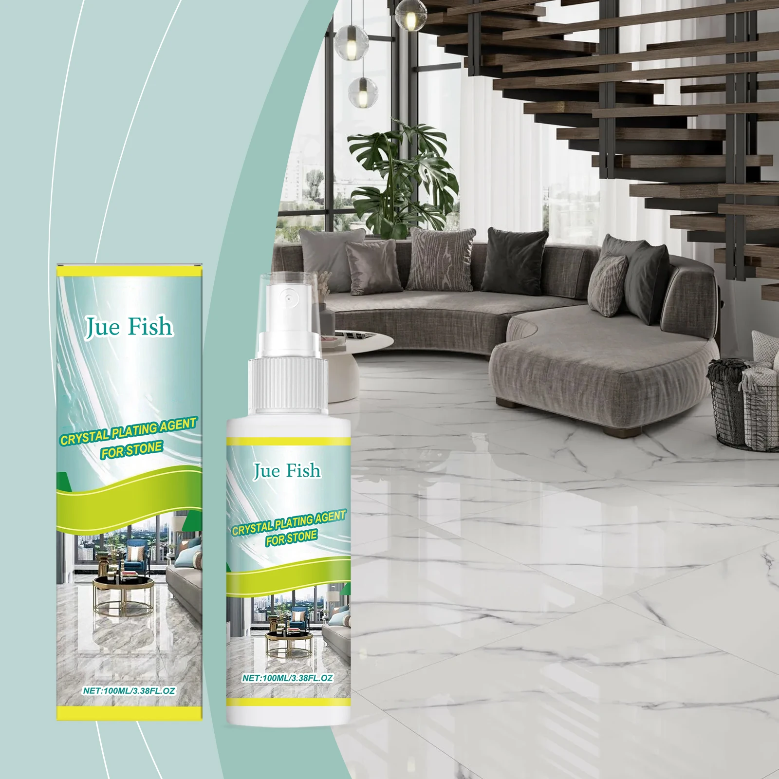 Stone & Tile Coating Agent - Stain Removal, Polishing, Renovation, Daily Maintenance & Brightening Coating Agent
Stone & Tile Coating Agent - Stain Removal, Polishing, Renovation, Daily Maintenance & Brightening Coating Agent