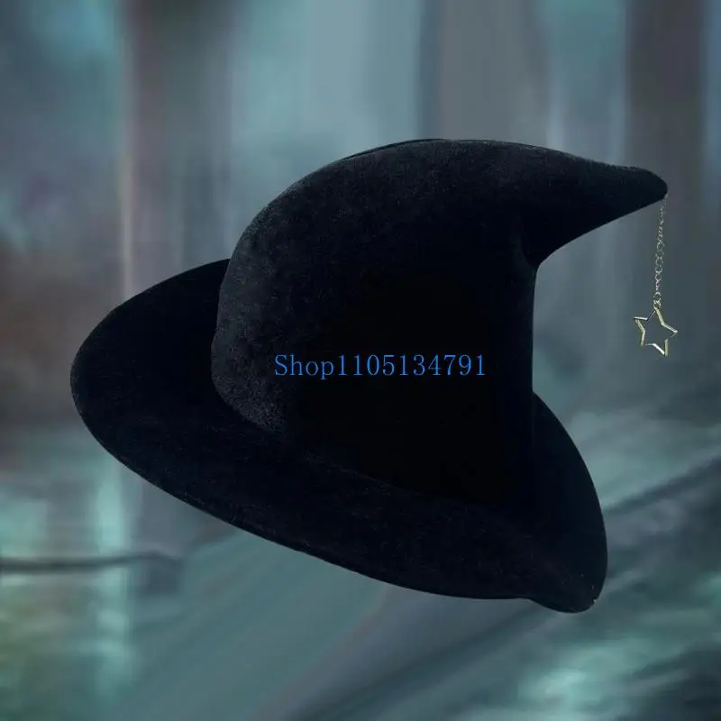 98km Witch Hat Costume for Women Men Teenagers for Halloween Party Decorations with Star Pendant
98km Witch Hat Costume for Women Men Teenagers for Halloween Party Decorations with Star Pendant
