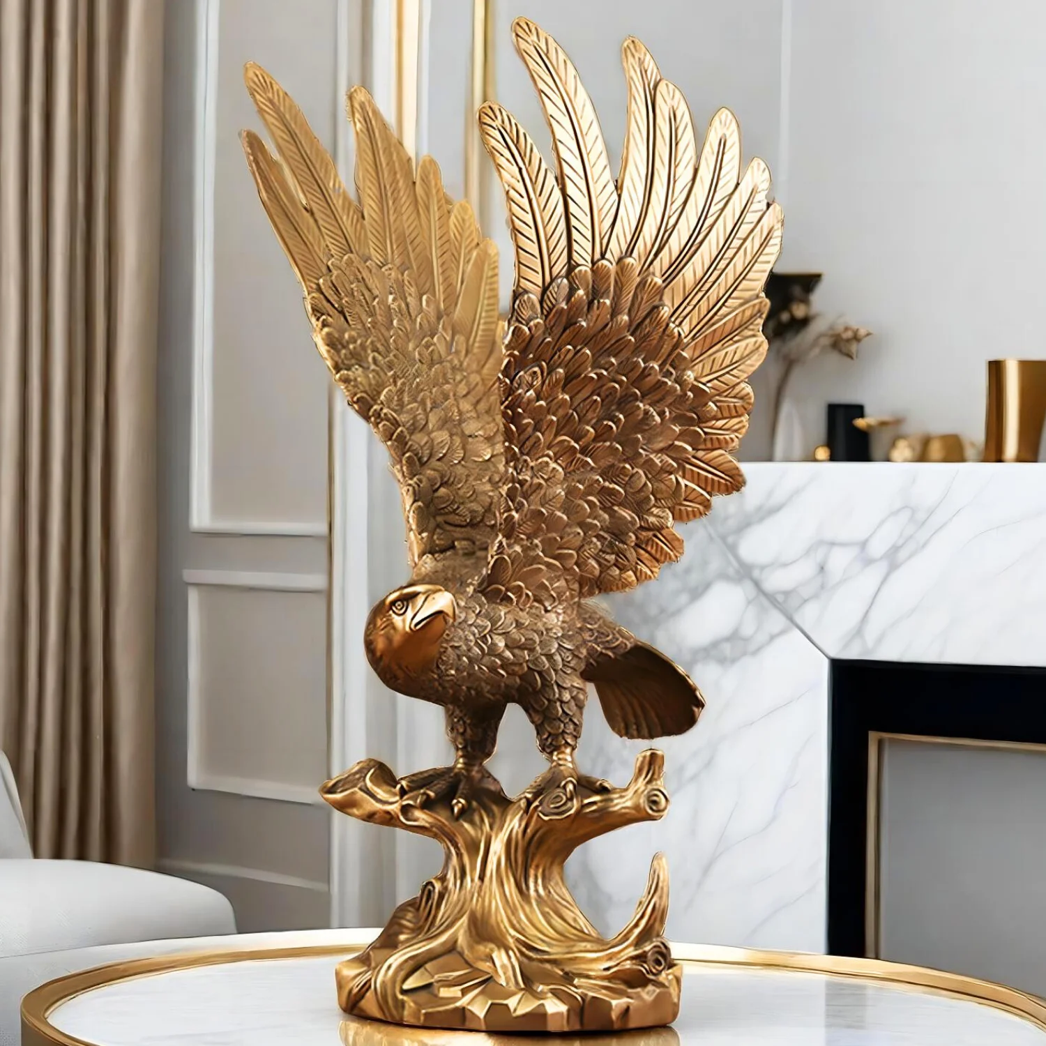 Bronze Eagle Statue Large Bronze Eagle Sculpture Casting Bronze Animals Art Figurine For Home Garden Decoration Ornament Gifts
Bronze Eagle Statue Large Bronze Eagle Sculpture Casting Bronze Animals Art Figurine For Home Garden Decoration Ornament Gifts