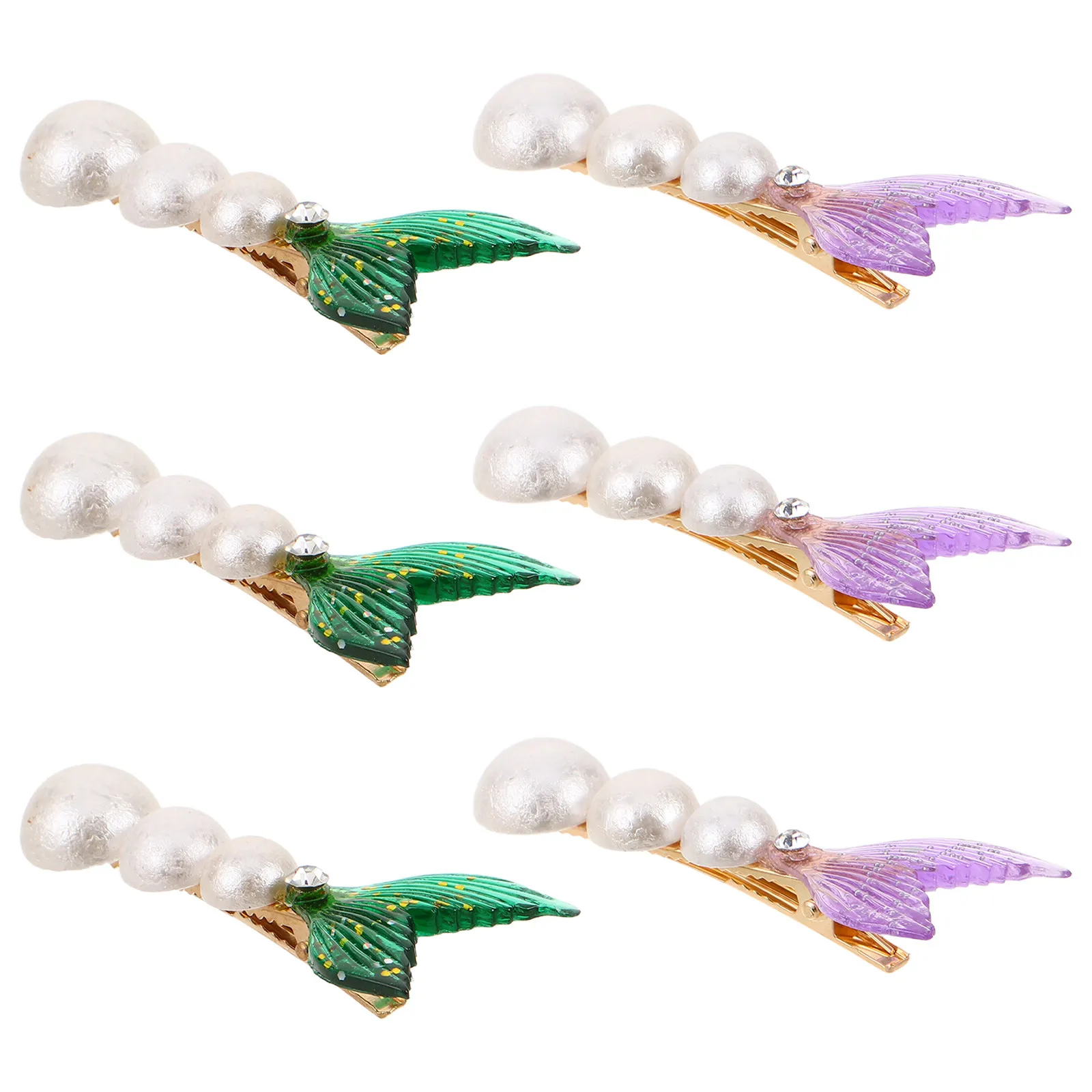 Набор из 6 заколок для волос с жемчугом и стразами в виде рыбьего хвоста русалки, аксессуары для укладки волос для женщин, жемчужные заколки-зажимы
Набор из 6 заколок для волос с жемчугом и стразами в виде рыбьего хвоста русалки, аксессуары для укладки волос для женщин, жемчужные заколки-зажимы