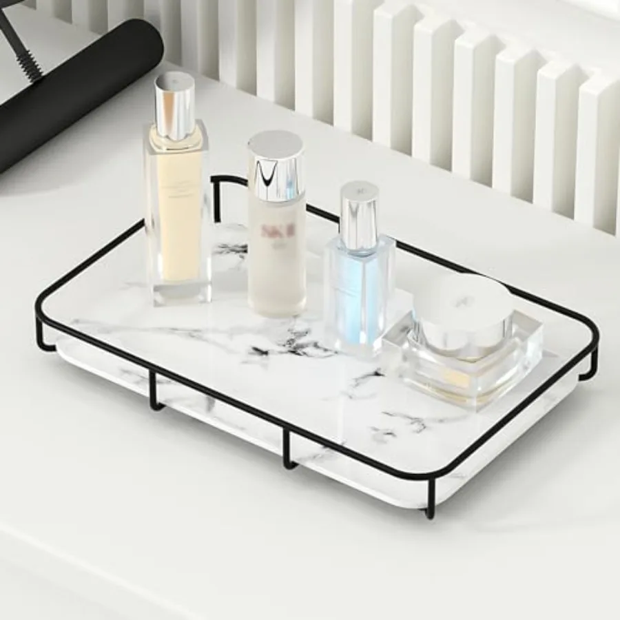 Vanity Tray Makeup Organizer Cosmetics Storage Bathroom Skincare Organizer Countertop Display Rack in Dresser Stainless Steel S
Vanity Tray Makeup Organizer Cosmetics Storage Bathroom Skincare Organizer Countertop Display Rack in Dresser Stainless Steel S