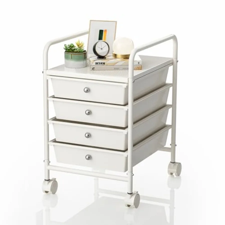 Utility Cart with 4 Drawers Rolling Utility Cart with 2 Lockable Caster Wheels Multipurpose Mobile Rolling Drawer Cart for Offi
Utility Cart with 4 Drawers Rolling Utility Cart with 2 Lockable Caster Wheels Multipurpose Mobile Rolling Drawer Cart for Offi