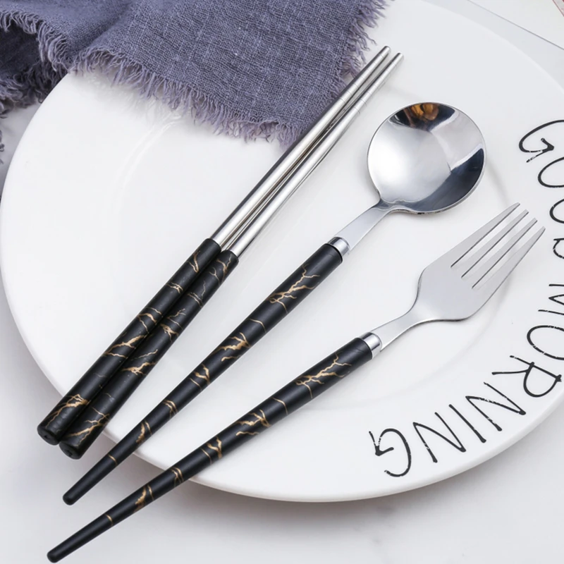 Portable Stainless Steel Cutlery with Case Western Spoon Chopsticks Fork Tableware Set for Picnic Travel Kitchen Utensils
Portable Stainless Steel Cutlery with Case Western Spoon Chopsticks Fork Tableware Set for Picnic Travel Kitchen Utensils