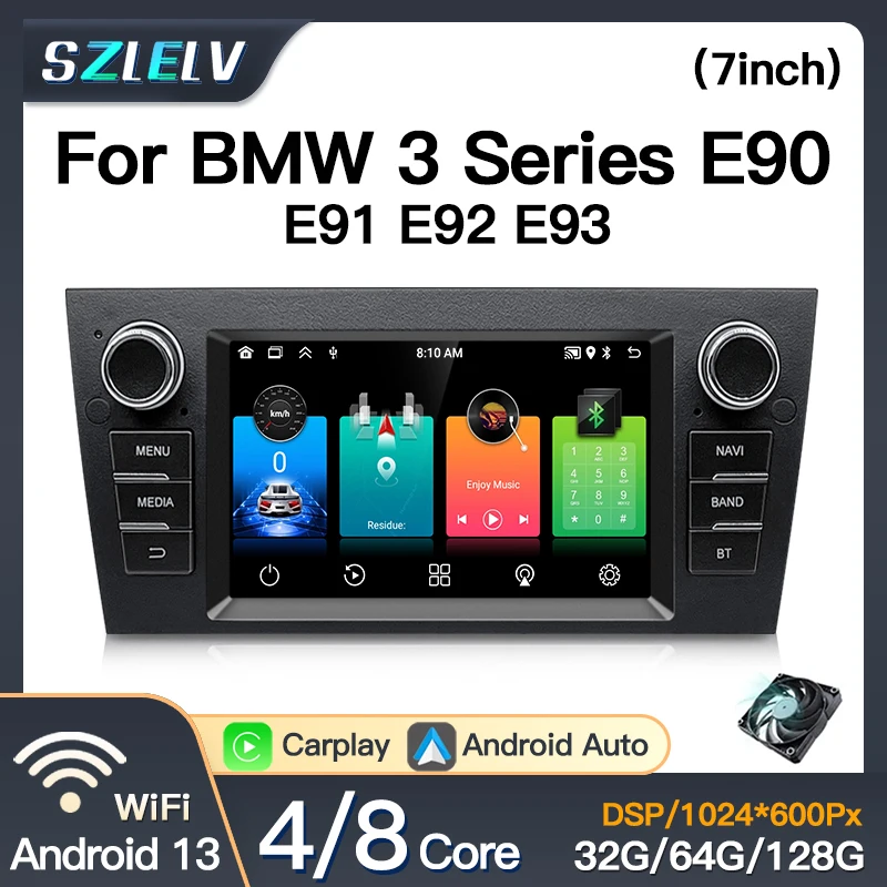 For BMW 3-Series E90 E91 E92 E93 2005 - 2012 Android 13 Auto Car Radio Head Unit Multimedia Player Navigation Carplay Wifi 2din
For BMW 3-Series E90 E91 E92 E93 2005 - 2012 Android 13 Auto Car Radio Head Unit Multimedia Player Navigation Carplay Wifi 2din
