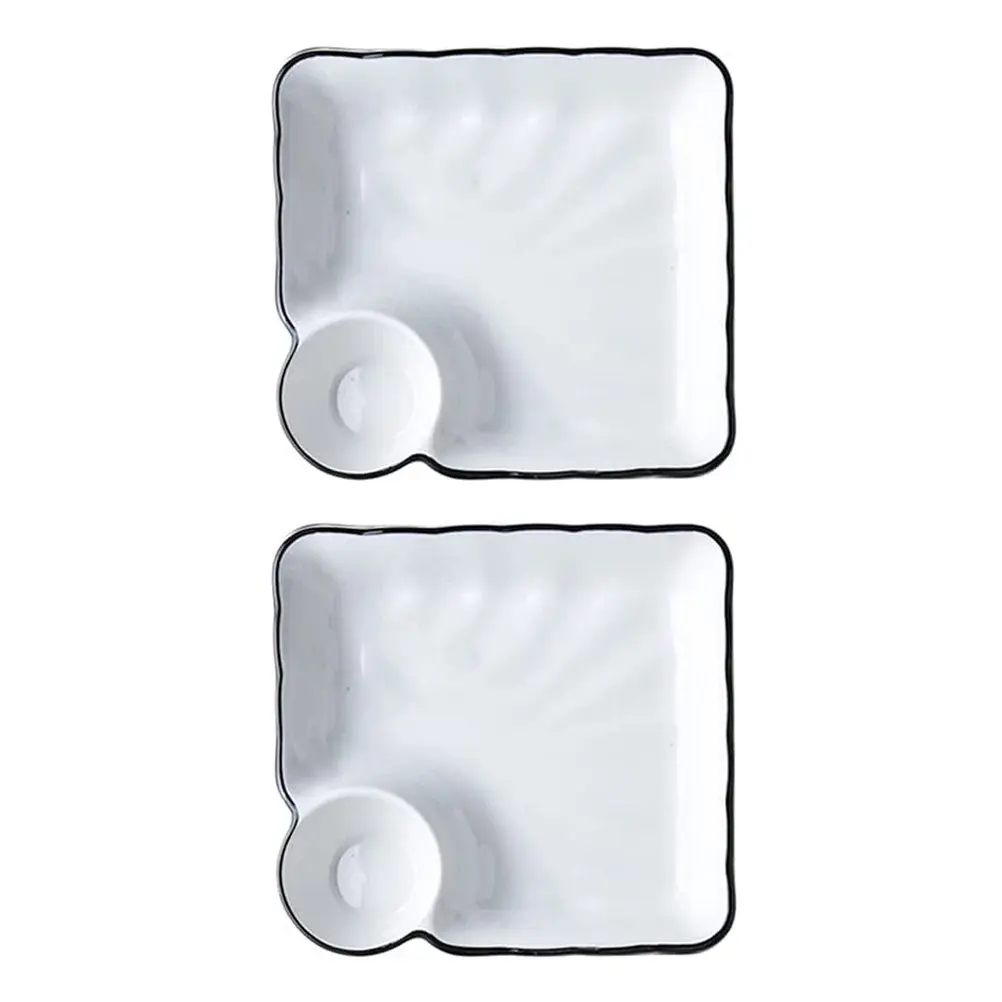 2Pcs Sushi Plate Set Dumpling Tray Ceramic Dumpling Plate Snack Serving Dish Elegant Food Tray for Sushi Dessert Fruit
2Pcs Sushi Plate Set Dumpling Tray Ceramic Dumpling Plate Snack Serving Dish Elegant Food Tray for Sushi Dessert Fruit