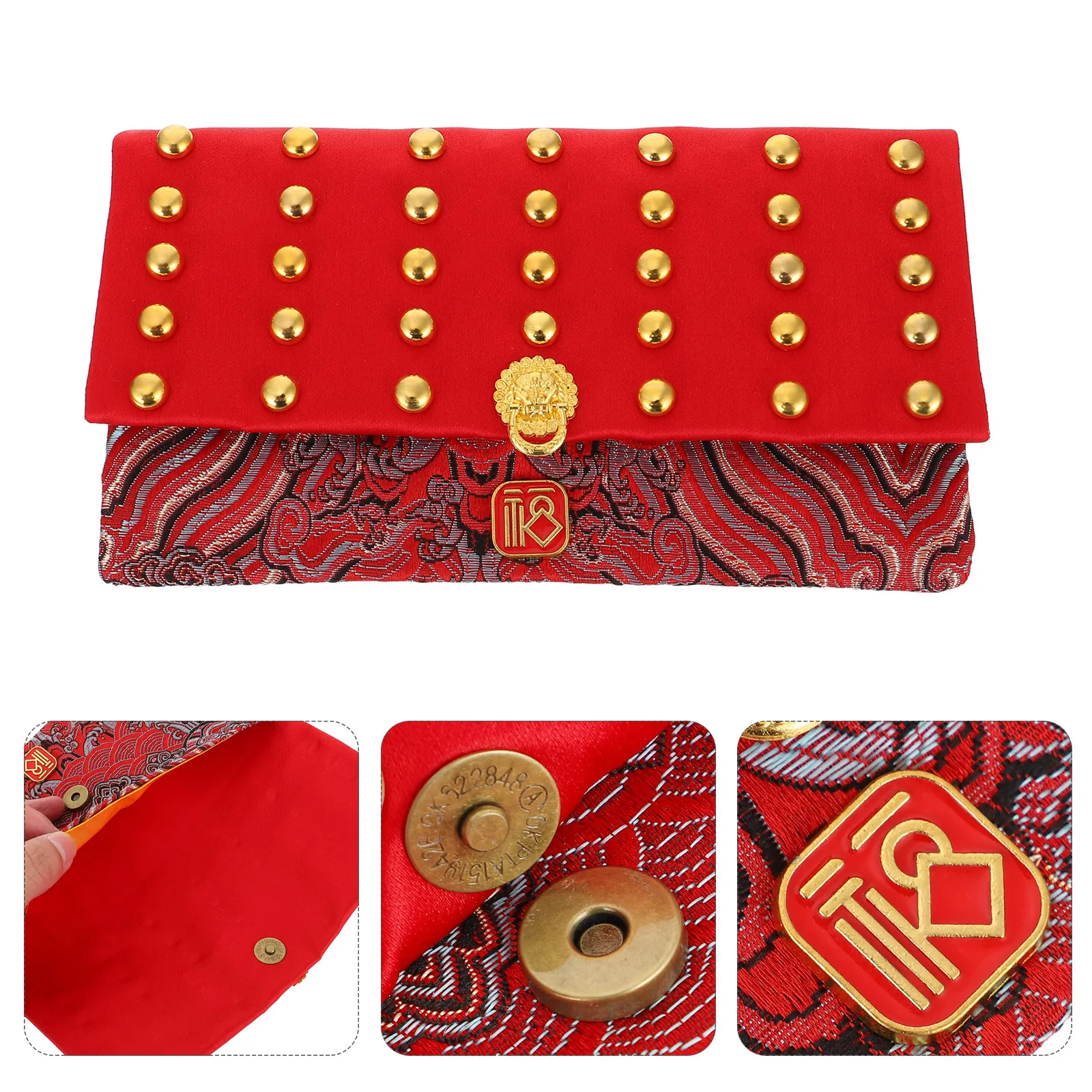 1Pcs Red Envelope Chinese Style Cloth Material Sturdy Snap Fastener Chinese New Year Money Packet Creative Decorative Red Packet
1Pcs Red Envelope Chinese Style Cloth Material Sturdy Snap Fastener Chinese New Year Money Packet Creative Decorative Red Packet