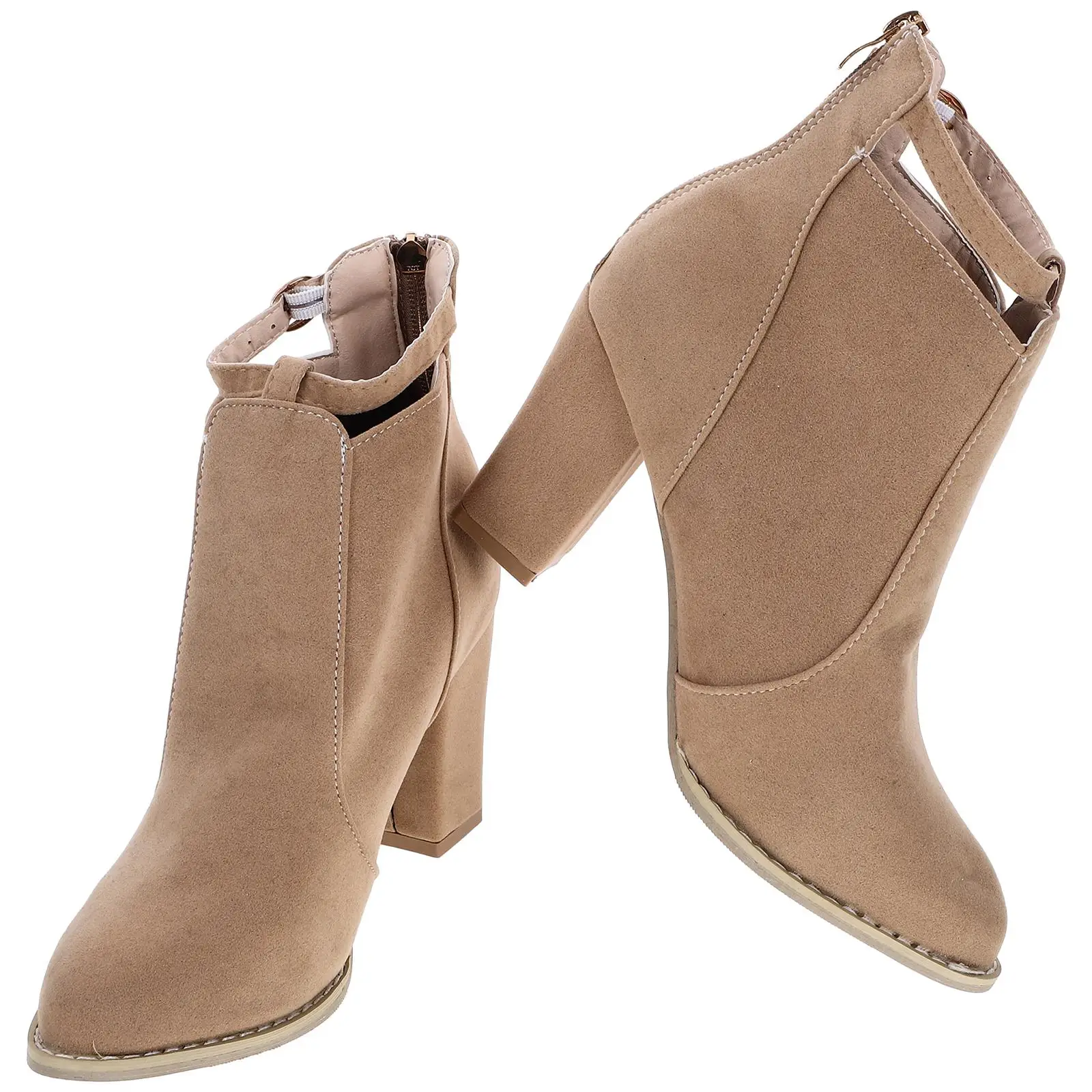 Chunky Heel Short Boots Women Apricot Fall Ankle Booties Stylish High Heels Casual Winter Shoes Non Slip Lightweight
Chunky Heel Short Boots Women Apricot Fall Ankle Booties Stylish High Heels Casual Winter Shoes Non Slip Lightweight