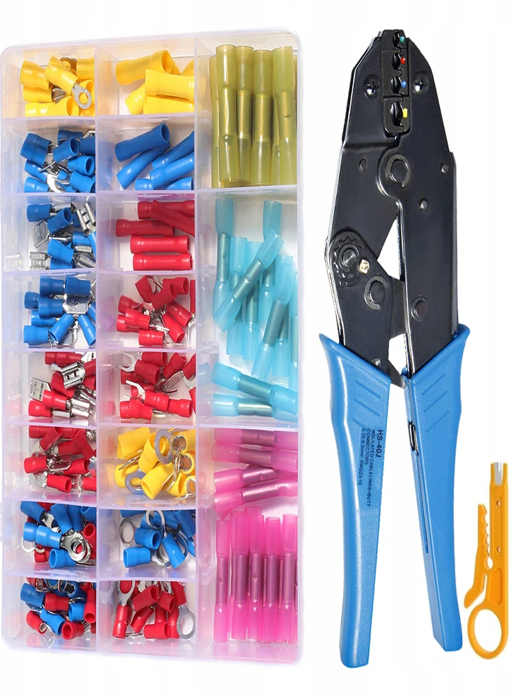Hand Crimping Tool 0.5-6.0 mm² Adjustable Crimper Plier Cable Lugs Assortment Kit Insulated Wire Crimp Set 40J
Hand Crimping Tool 0.5-6.0 mm² Adjustable Crimper Plier Cable Lugs Assortment Kit Insulated Wire Crimp Set 40J
