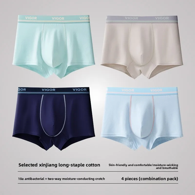 Premium 10A Antibacterial Cotton Men's Boxer Briefs - Breathable Big Size Underwear for Autumn Winter Comfort
Premium 10A Antibacterial Cotton Men's Boxer Briefs - Breathable Big Size Underwear for Autumn Winter Comfort