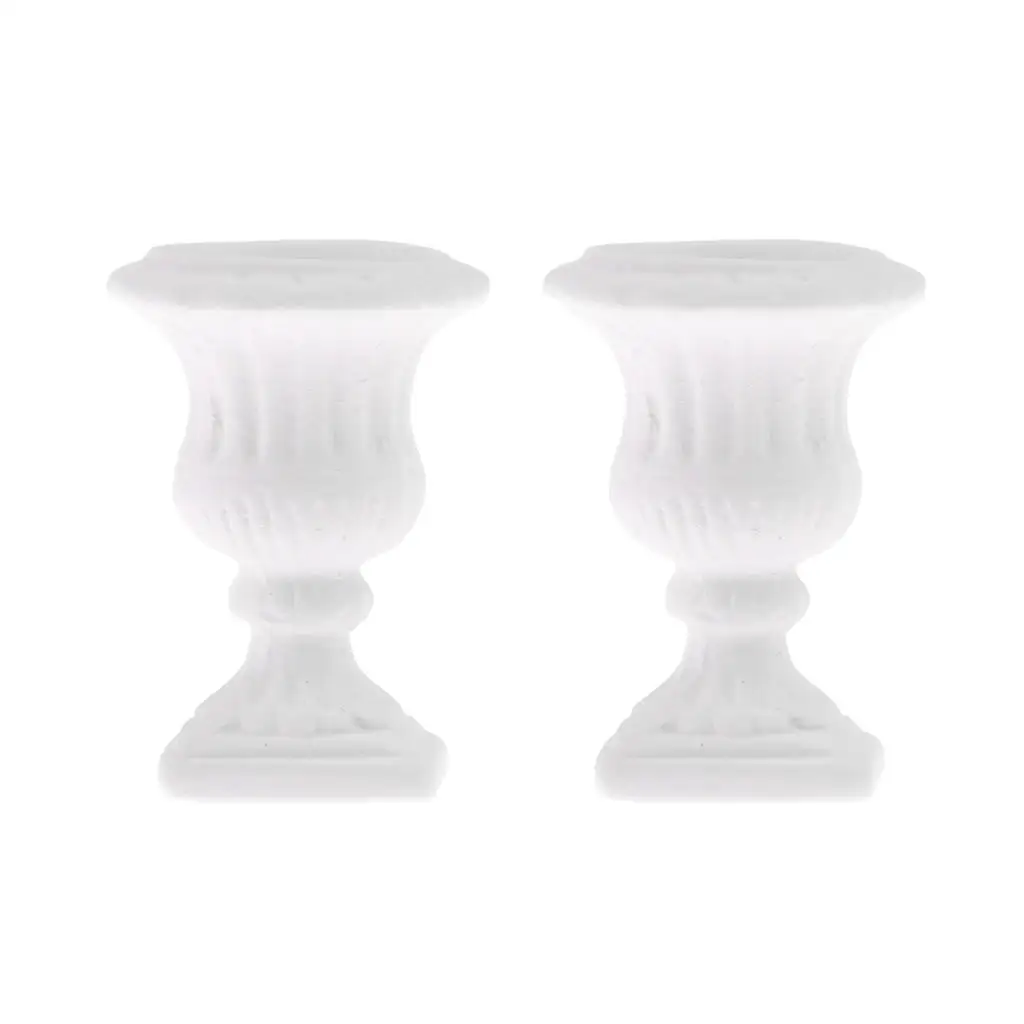 White Ceramic Flower Pots Mini Decor Dollhouse Miniatures for 1 12 Scale Dollhouse Garden Accessories
White Ceramic Flower Pots Mini Decor Dollhouse Miniatures for 1 12 Scale Dollhouse Garden Accessories