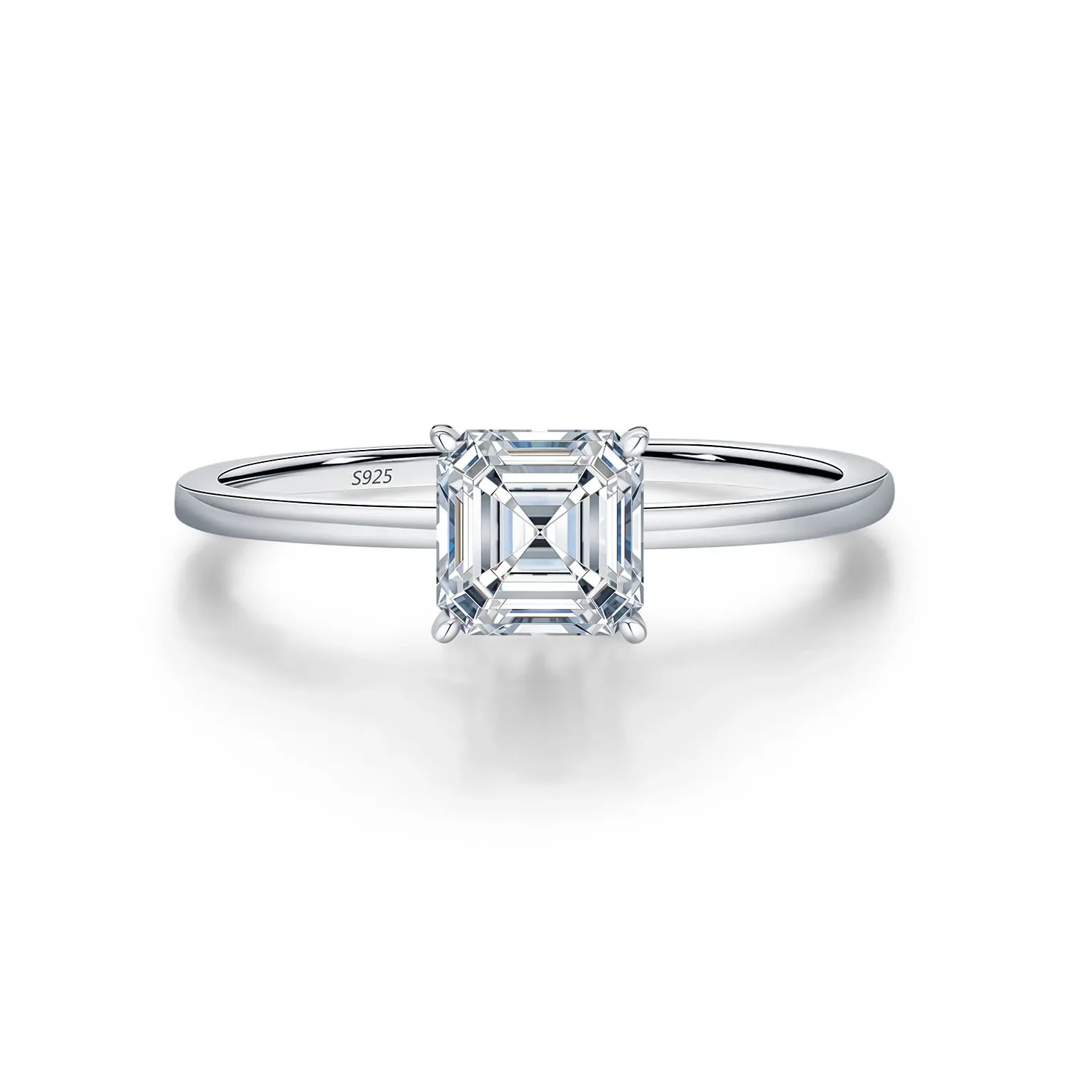 2 carat 7 * 7 square pagoda asche moissanite ring women's classic S925 sterling silver plain ring sugar cube diamond ring
2 carat 7 * 7 square pagoda asche moissanite ring women's classic S925 sterling silver plain ring sugar cube diamond ring