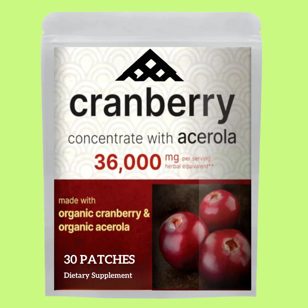Whole Fruit Cranberry Transdermal Patches Plus Dandelion & Uva Ursi - Uti Support Cleanse & Urinary Tract Health 30 Patches
Whole Fruit Cranberry Transdermal Patches Plus Dandelion & Uva Ursi - Uti Support Cleanse & Urinary Tract Health 30 Patches