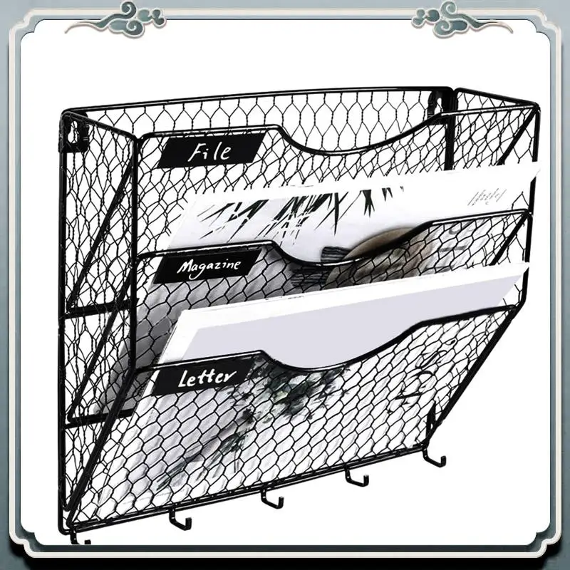 3 Tier Metal Mesh File Organizer Holder Hanging Mail Rack With Hooks Letter Document Magazine Office Sorter Bin
3 Tier Metal Mesh File Organizer Holder Hanging Mail Rack With Hooks Letter Document Magazine Office Sorter Bin