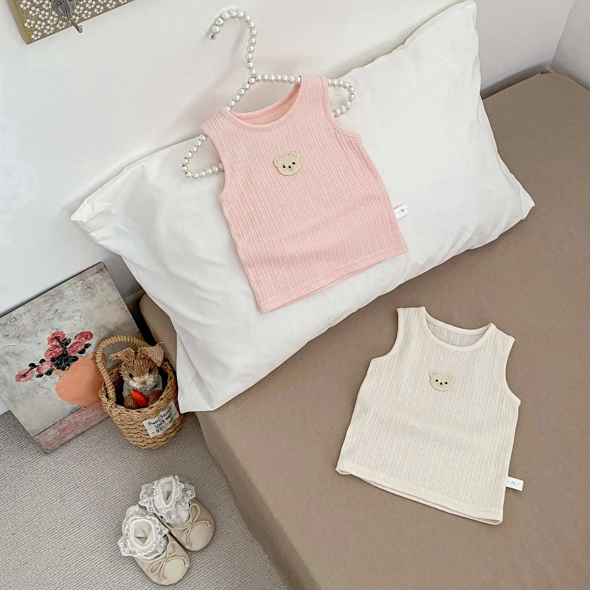 2026 Summer New Baby Cotton Vest Boys Girls Cute Bear Print Vest Children Breathable Tops Toddler T Shirts Kids Clothes
2026 Summer New Baby Cotton Vest Boys Girls Cute Bear Print Vest Children Breathable Tops Toddler T Shirts Kids Clothes