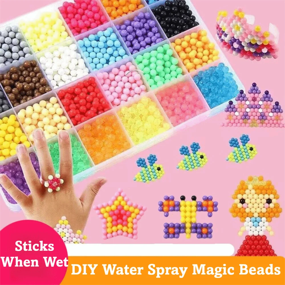 High Quality Handmade Magic Beads Set No Ironing 5mm DIY Water Spray Magic Beads Melts When Exposed To Water Perler Hama Beads
High Quality Handmade Magic Beads Set No Ironing 5mm DIY Water Spray Magic Beads Melts When Exposed To Water Perler Hama Beads