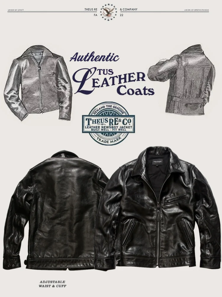 Retro Motorcycle Jaet ort American Sle Newsboy Genuine Leather Coat hide Leather Mirror Effect Muirland Road Sle
Retro Motorcycle Jaet ort American Sle Newsboy Genuine Leather Coat hide Leather Mirror Effect Muirland Road Sle