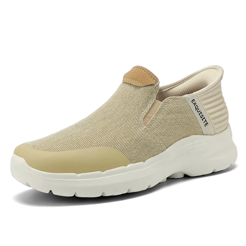 Men's Slip-On Shoes Comfortable Breathable Fabric Upper Elastic Fit Rubber Outsole Casual Daily Sports Shoes Walking Sneakers
Men's Slip-On Shoes Comfortable Breathable Fabric Upper Elastic Fit Rubber Outsole Casual Daily Sports Shoes Walking Sneakers