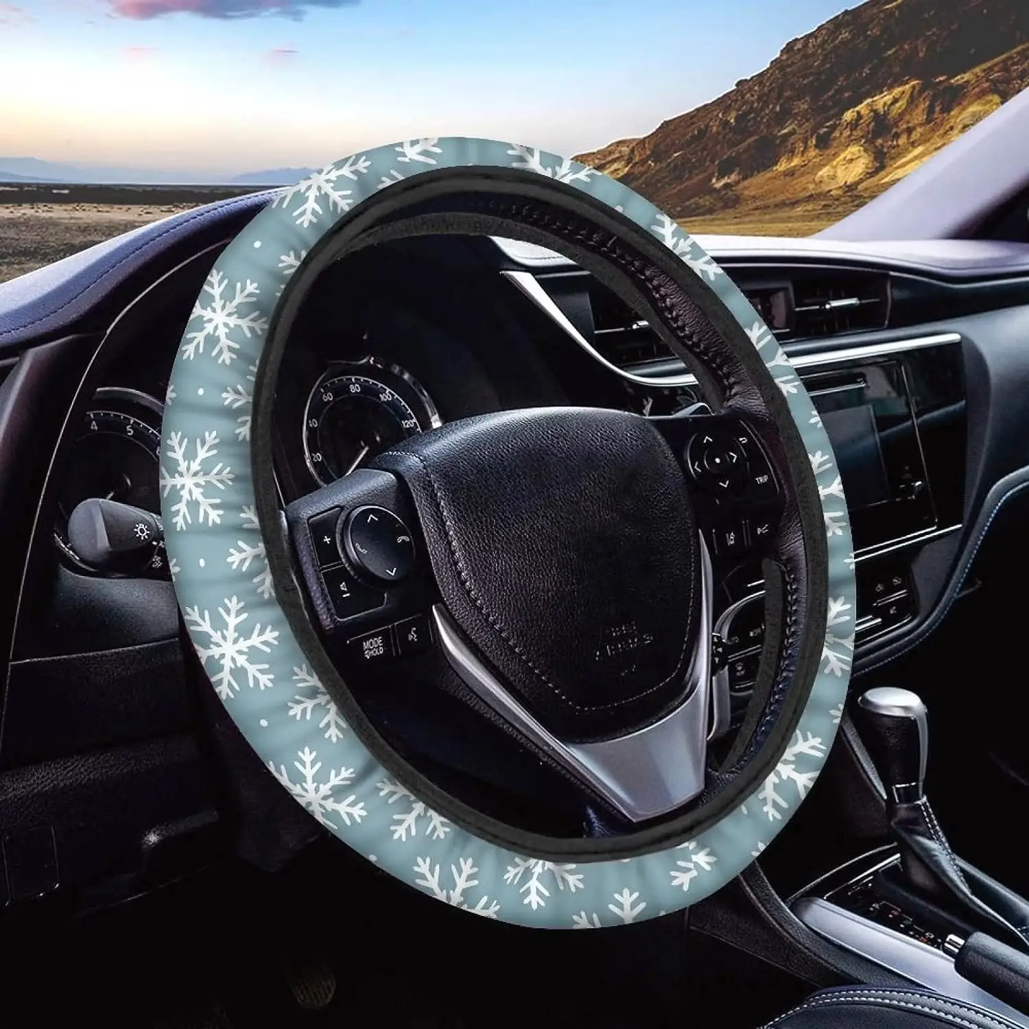 Christmas Snowflake Car Steering Wheel Cover Non Slip Printed Car Interior Accessories Snowflakes Pattern Blue Car Accessories
Christmas Snowflake Car Steering Wheel Cover Non Slip Printed Car Interior Accessories Snowflakes Pattern Blue Car Accessories