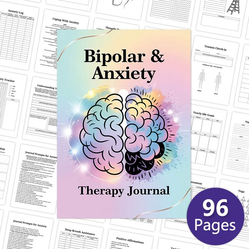 New Bipolar & Anxiety Healing Journal Mood Management Mental Health Daily Planner Notebook
New Bipolar & Anxiety Healing Journal Mood Management Mental Health Daily Planner Notebook