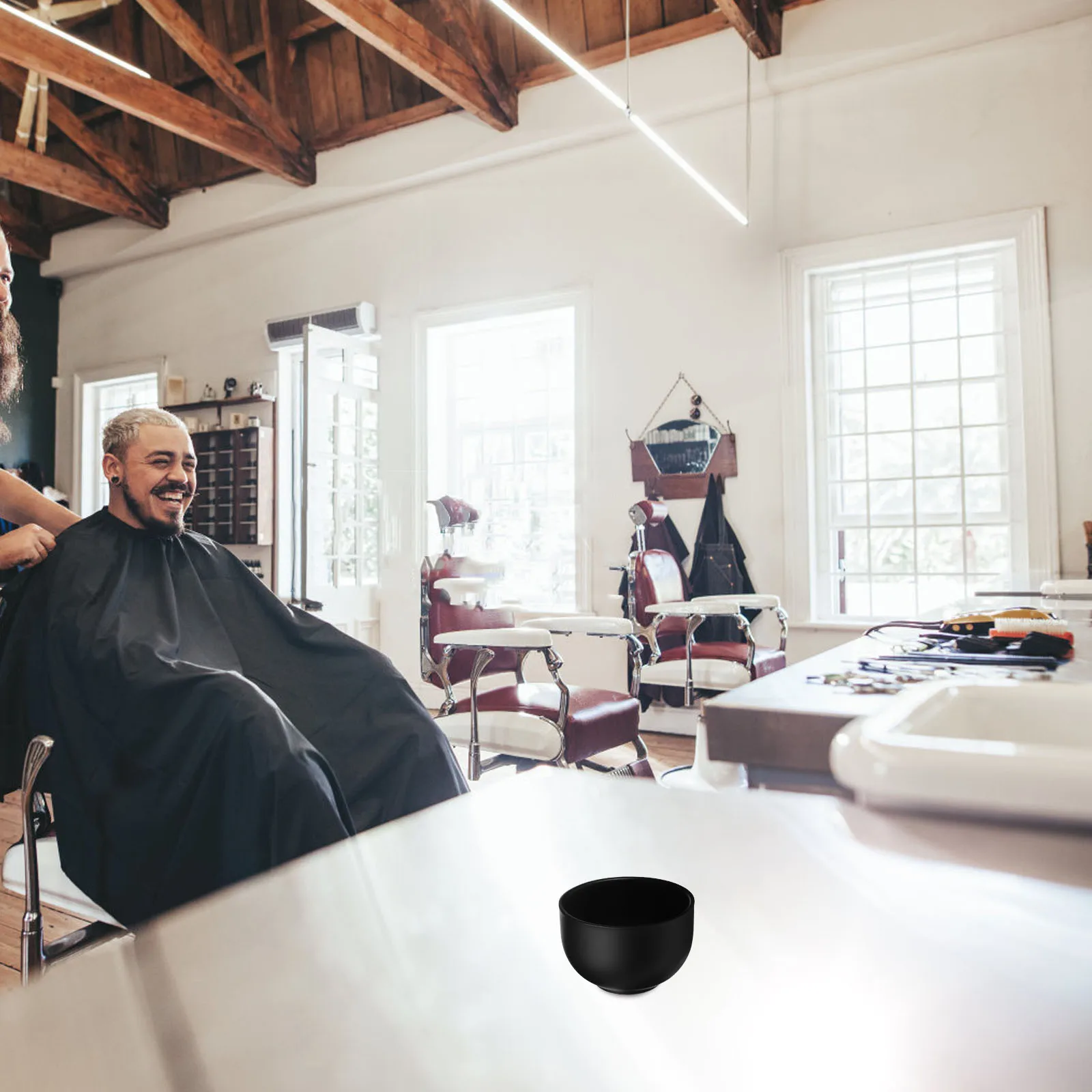 Stainless Steel Bowls Bowl Double Mens Shaving Bowl Layer Black Metal Large Capacity Mens Razor Soap Brush Mug Storage
Stainless Steel Bowls Bowl Double Mens Shaving Bowl Layer Black Metal Large Capacity Mens Razor Soap Brush Mug Storage