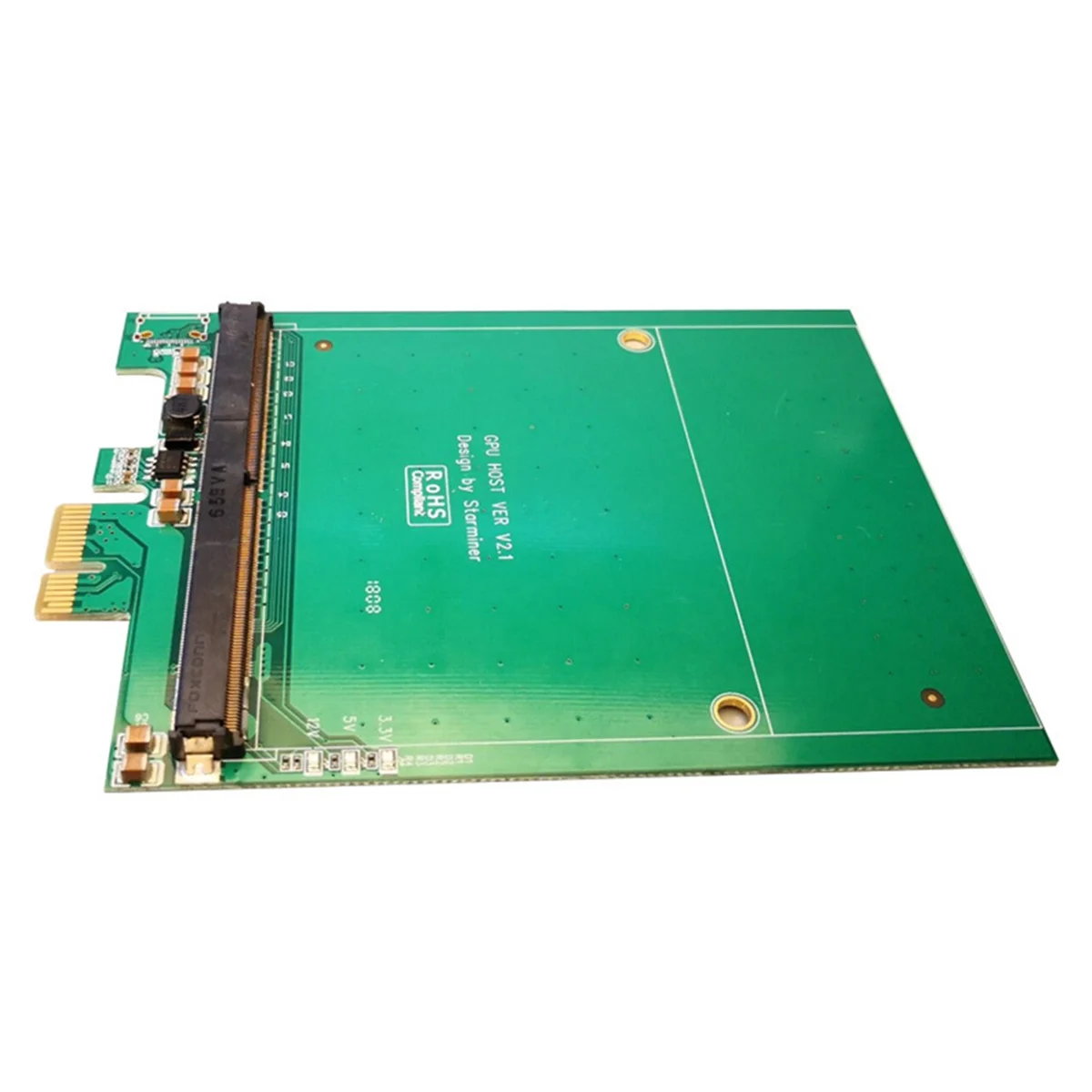 T07C-PCI-E to MXM3.0 Graphics Card Riser Card PCI Express X1 to MXM3.0 Adapter Converter Board with LED for BTC Miner Mining
T07C-PCI-E to MXM3.0 Graphics Card Riser Card PCI Express X1 to MXM3.0 Adapter Converter Board with LED for BTC Miner Mining