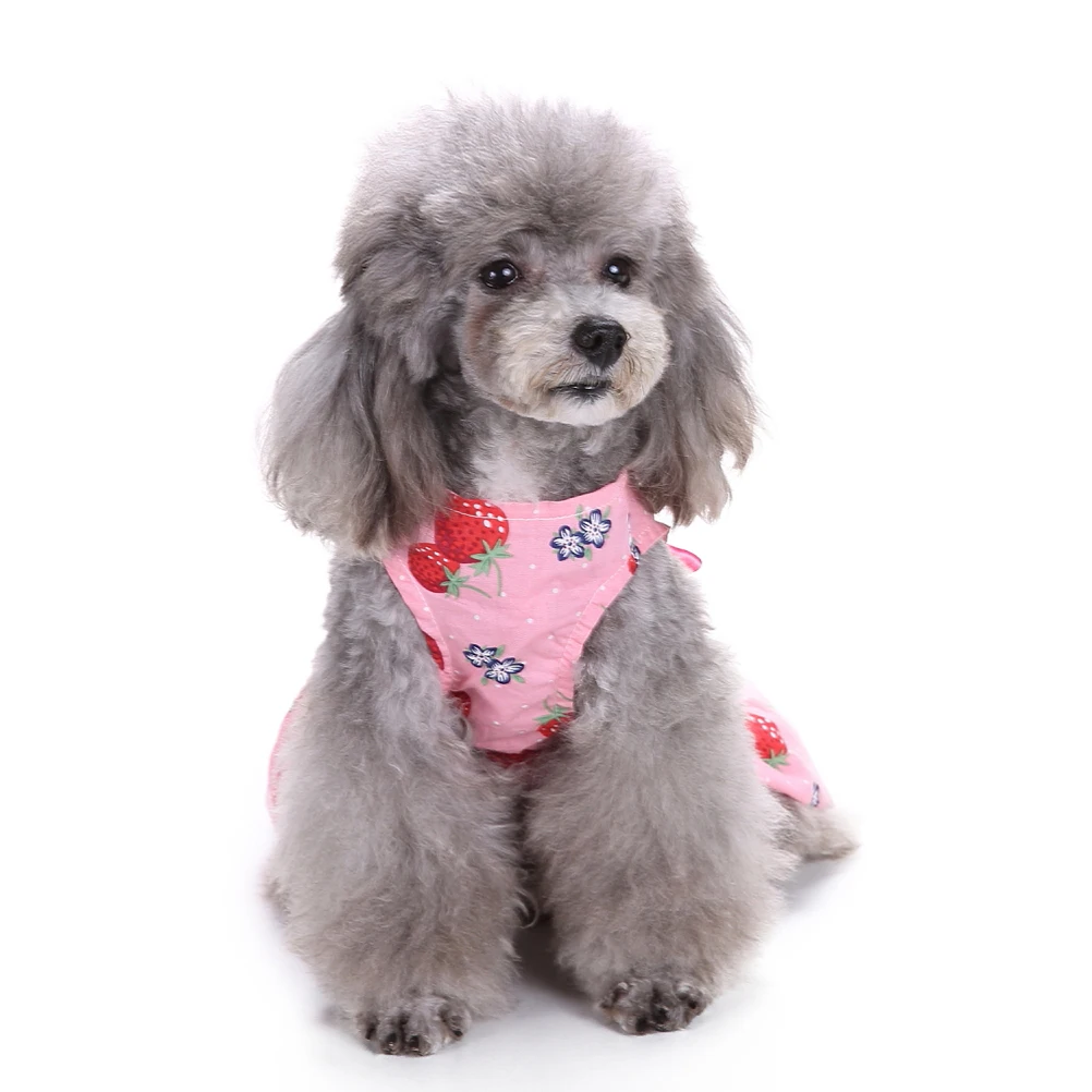 Pet Dog Clothes Summer Dress Sleeveless Puppy Skirt Strawberry Print Bowknot Holiday Photos Everyday Wear Dog Dress
Pet Dog Clothes Summer Dress Sleeveless Puppy Skirt Strawberry Print Bowknot Holiday Photos Everyday Wear Dog Dress
