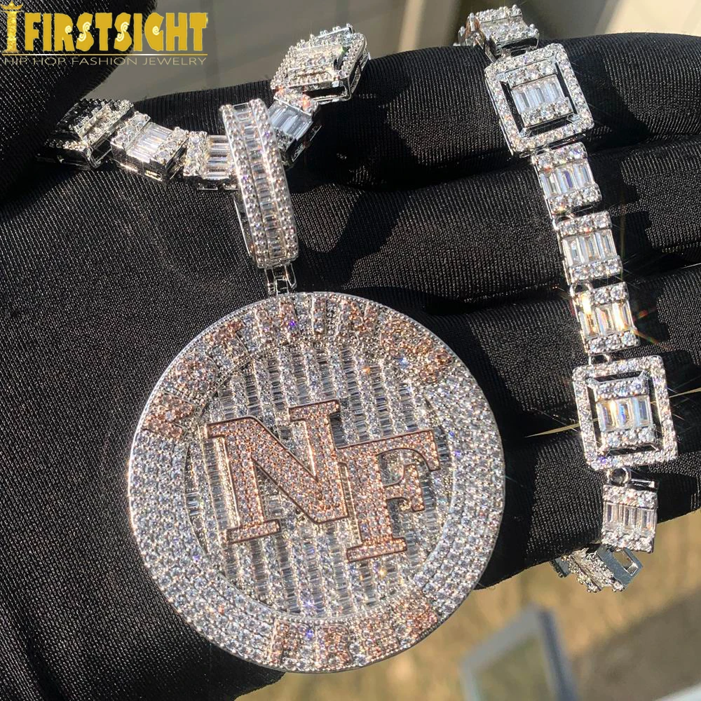 Новый Iced Out Bling CZ письмо NF кулон ожерелье с кубическим цирконием круглый никакий значок Шарм мужские ювелирные изделия в стиле хип-хоп
Новый Iced Out Bling CZ письмо NF кулон ожерелье с кубическим цирконием круглый никакий значок Шарм мужские ювелирные изделия в стиле хип-хоп
